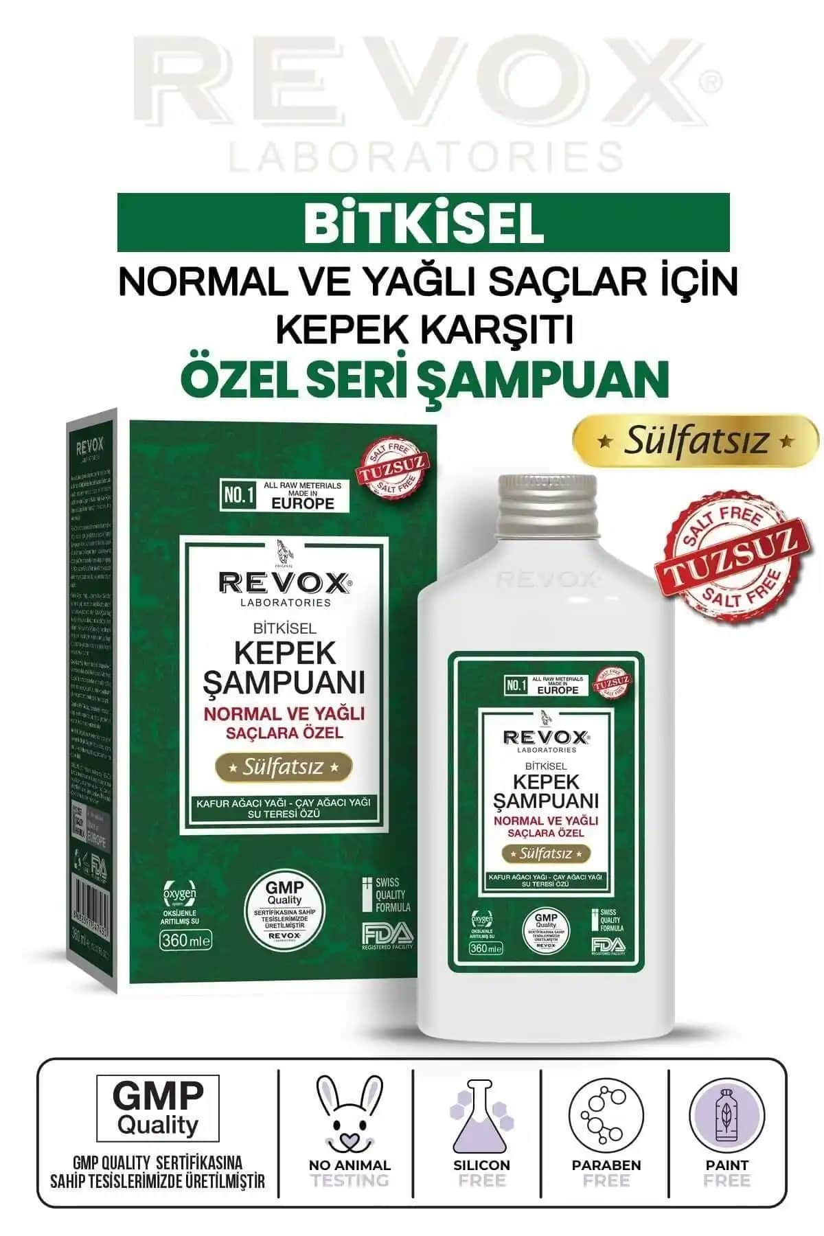 Revox Bitkisel Kepek Karşıtı Şampuan: Doğal ve Etkili Çözüm
