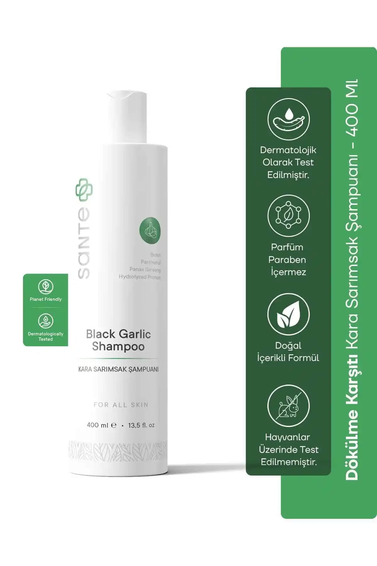 SantePlus Siyah Sarımsaklı Şampuan ile Etkili Saç Bakımı ve Temizlik