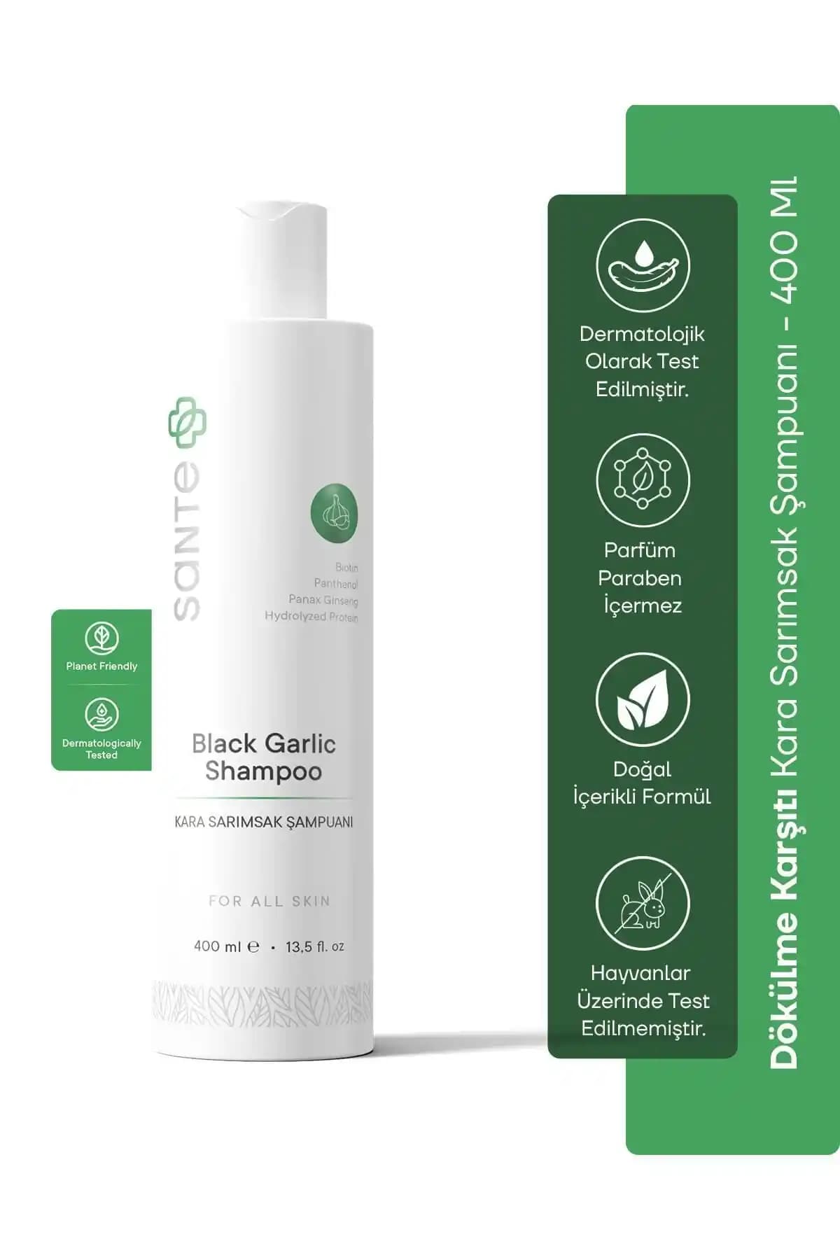SantePlus Siyah Sarımsaklı Şampuan ile Etkili Saç Bakımı ve Temizlik