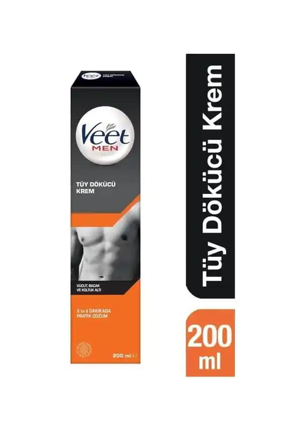 Erkekler İçin Tüy Dökücü Krem: Veet Men 200 ml ile Pürüzsüz Bir Cilde Ulaşmanın Yolu