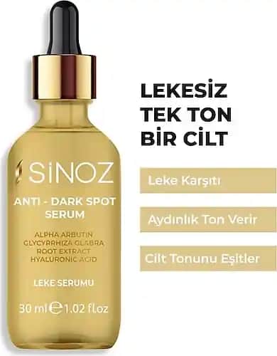 Sinoz Leke Serumu: Ciltteki Lekeleri Azaltan ve Tonu Eşitleyen Güçlü Çözüm