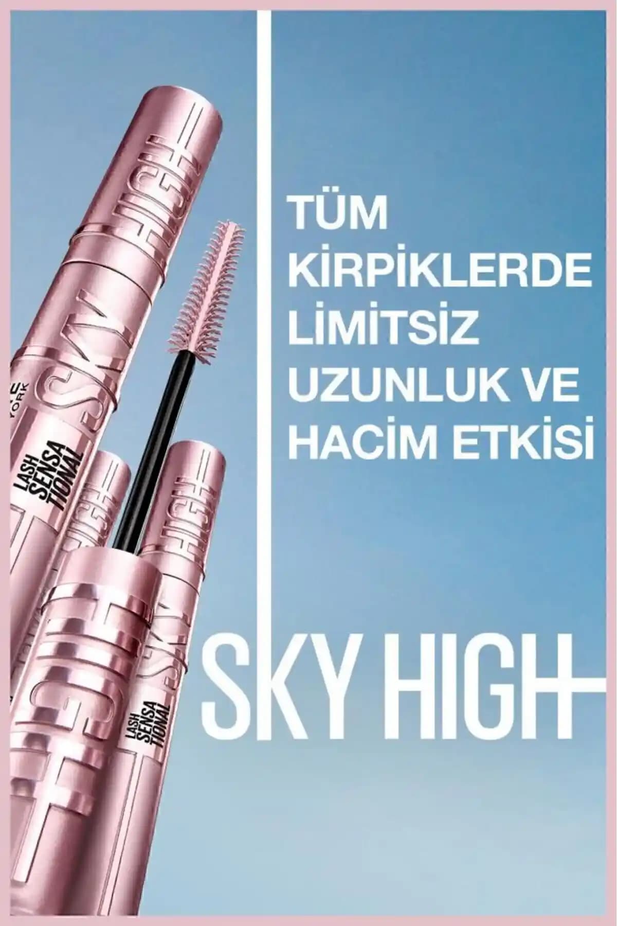 Sky High Kahverengi Maskara ile Doğal ve Uzun Kirpikler İçin Profesyonel Seçenekler