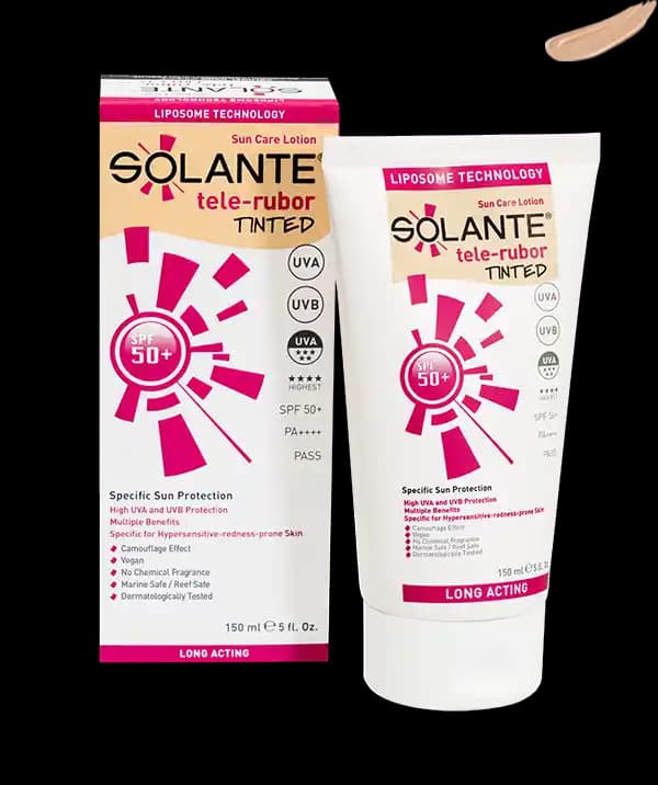Solante Tele Rubor: Hassas Ciltler İçin Yüksek Koruma Sağlayan Güneş Koruyucu Losyon