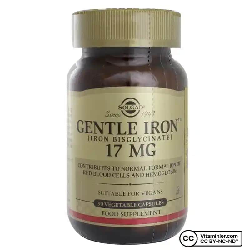 Solgar Gentle Iron 17 mg: Hassas Mide İçin Güvenilir Demir Takviyesi ve Sağlık Desteği