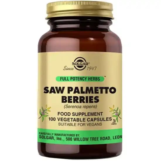 Solgar Saw Palmetto Berries Erkek Sağlığı ve Cilt Bakımı İçin Güvenilir Bitkisel Takviye