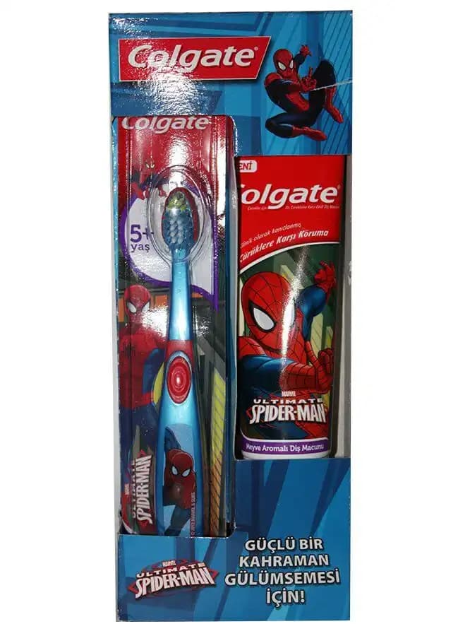 Spider-Man Temalı Çocuklar İçin Elektrikli ve Eğlenceli Diş Fırçası Ürünleri