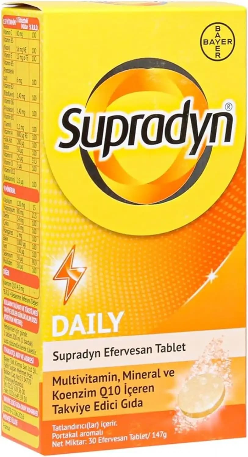 Supradyn Efervesan 30 Tablet Fiyatları ve Sağladığı Faydalar Hakkında Detaylı Bilgi