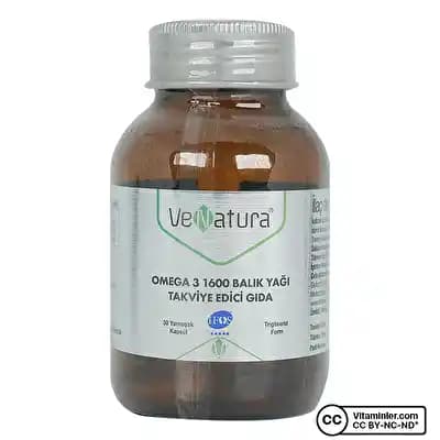Venatura Omega 3 1600: Yüksek İçerikli Balık Yağı Takviyesi ile Sağlığınızı Destekleyin