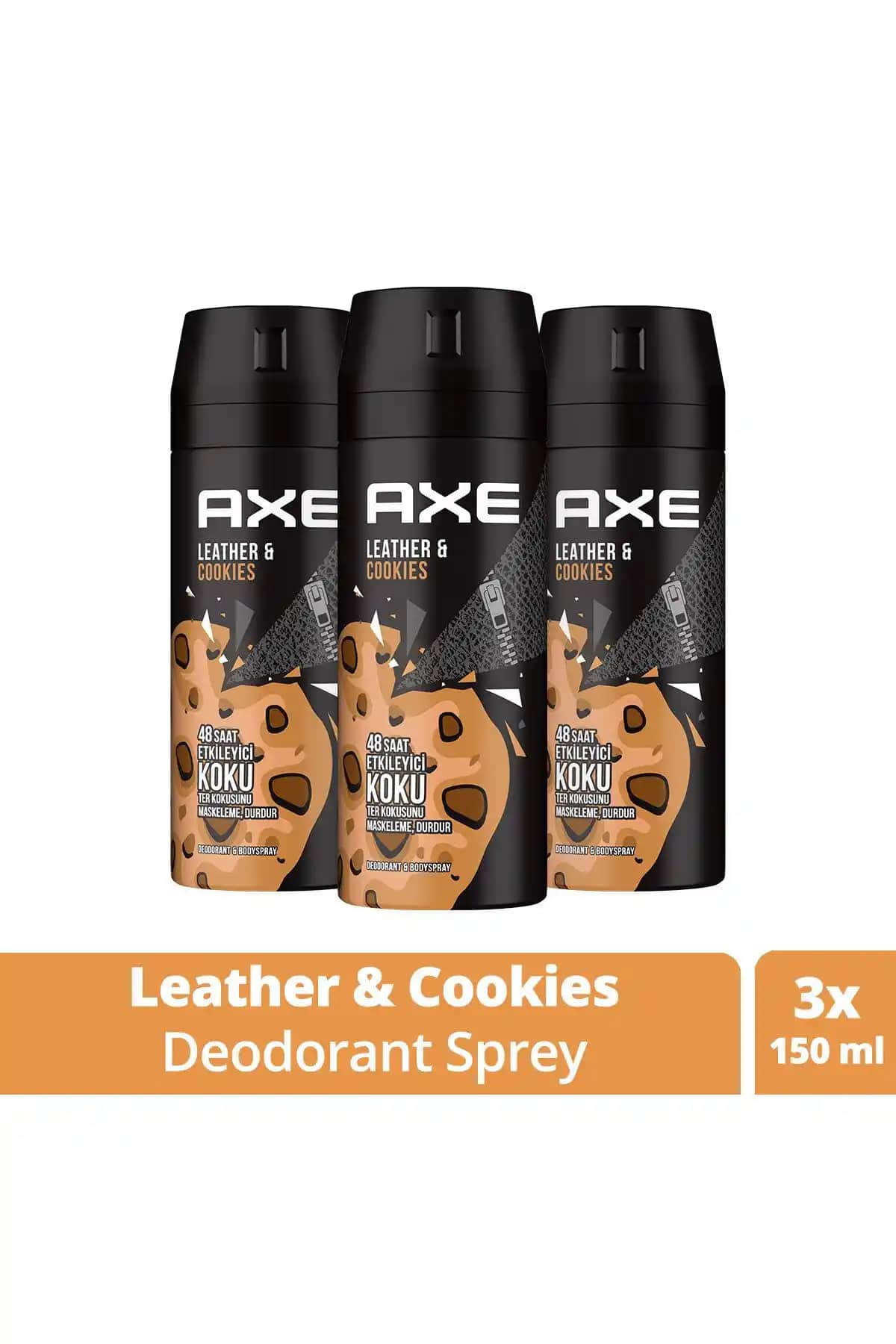 Axe Erkek Sprey Deodorant Leather & Cookies: Ferah ve Uzun Süreli Etki