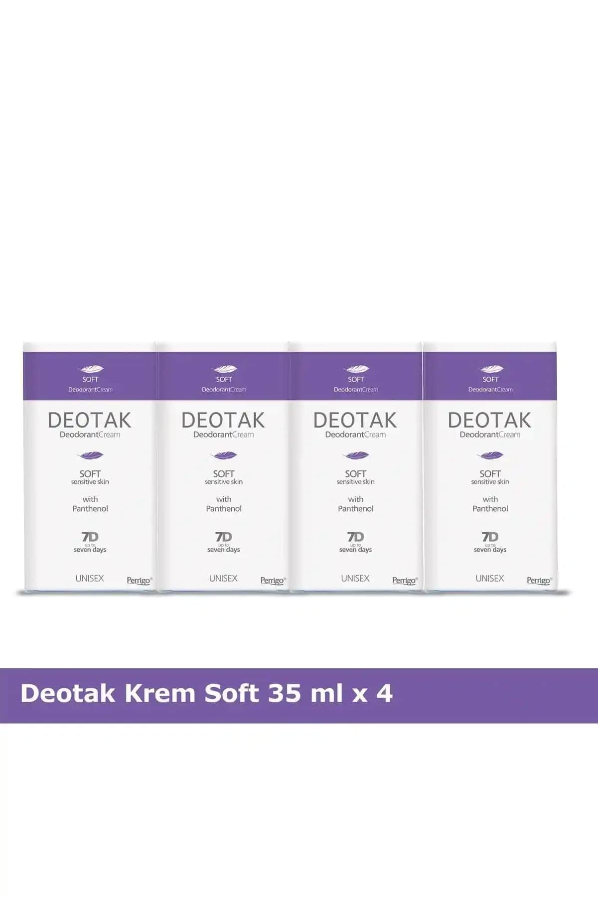 Deotak Krem Deodorant Soft X 4: Doğal ve Etkili Koruma Sunuyor