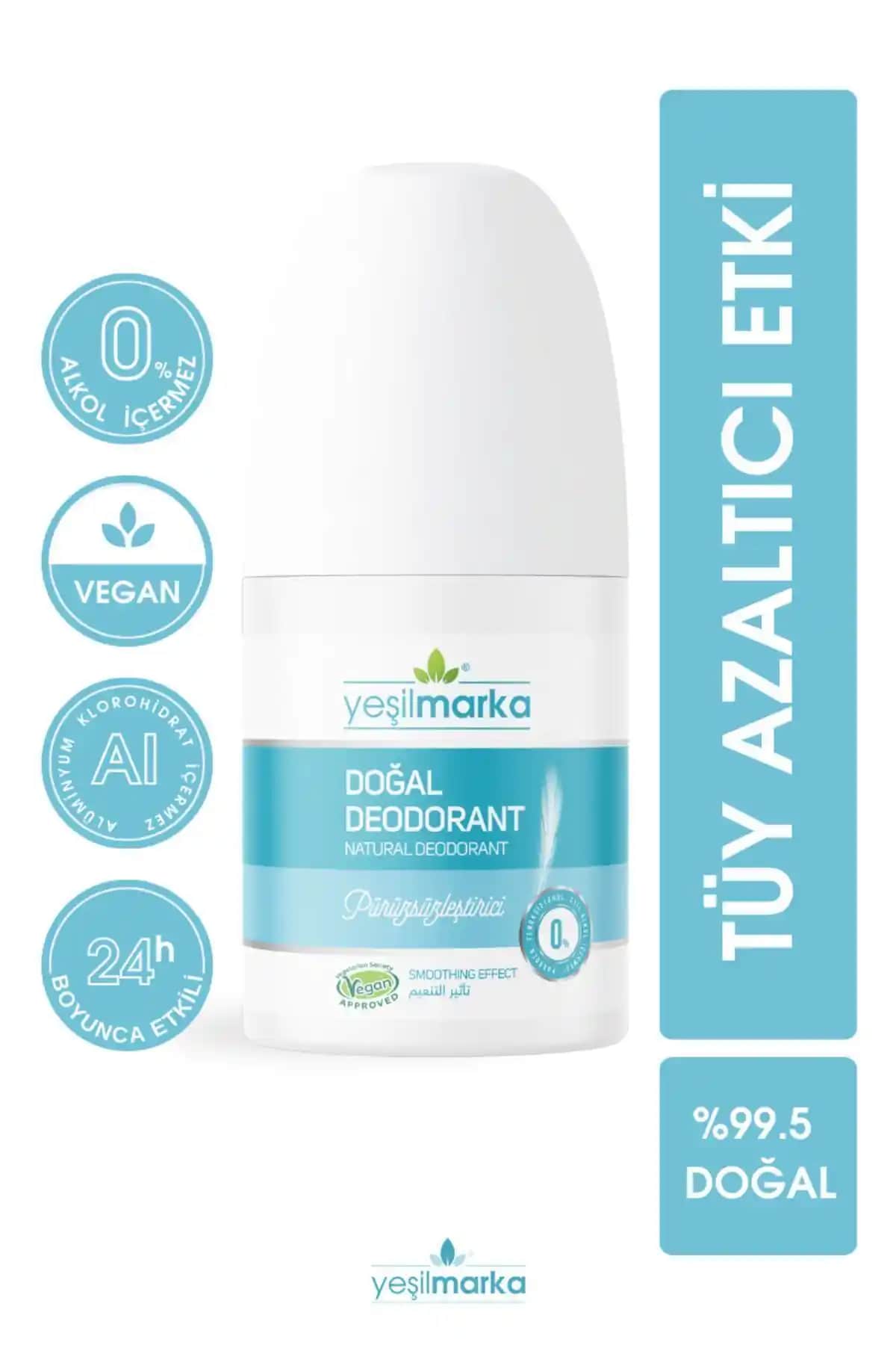 Yeşilmarka Doğal Roll On Deodorant: Etkili Ter Kokusu Önleyici ve Pürüzsüzleştirici Ürün