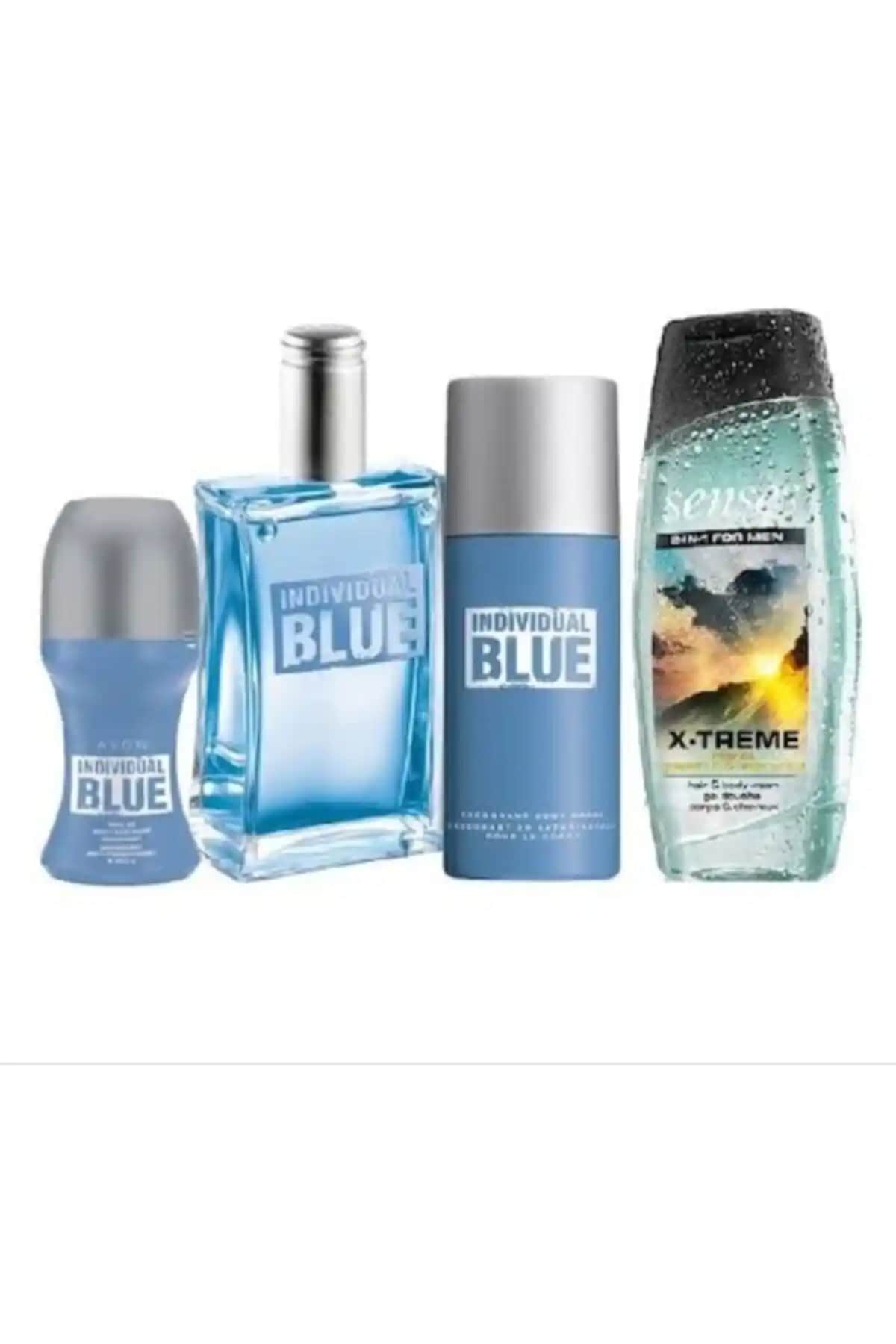Avon Individual Blue Erkek Parfüm 4'lü Set: Dinamik ve Ferah Koku Deneyimi