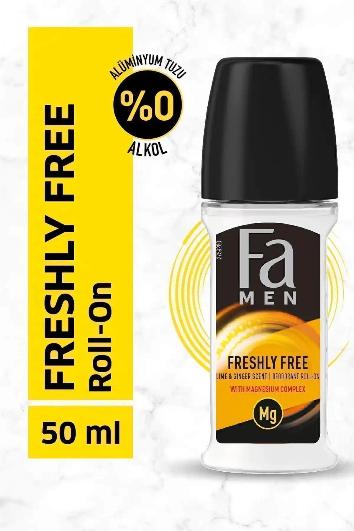 Fa Ro Fresh Free Lime Ginger 50 ml: Doğal İçeriklerle Ferahlık Sağlayan Deodorant