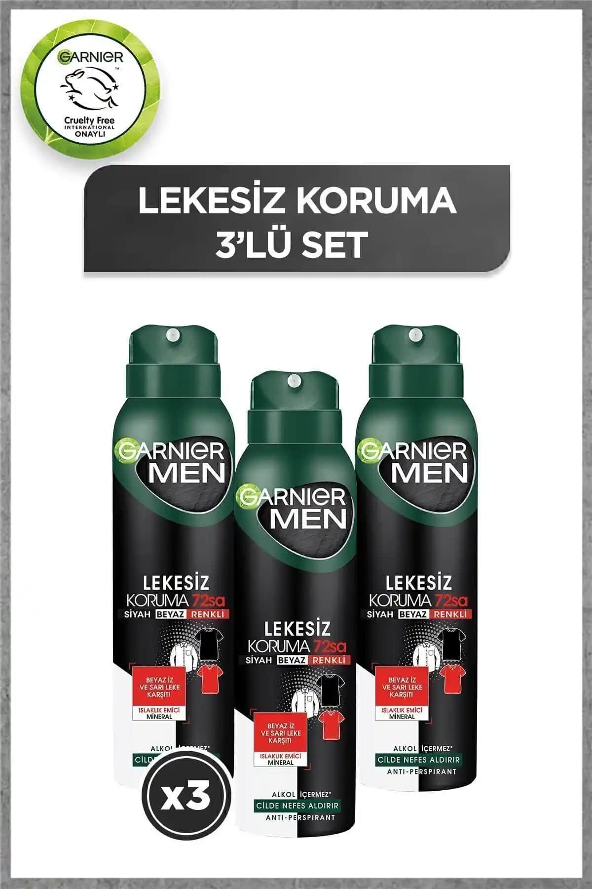 Garnier 3'lü Men Lekesiz Koruma Aerosol Seti İncelemesi: Detaylı Değerlendirme