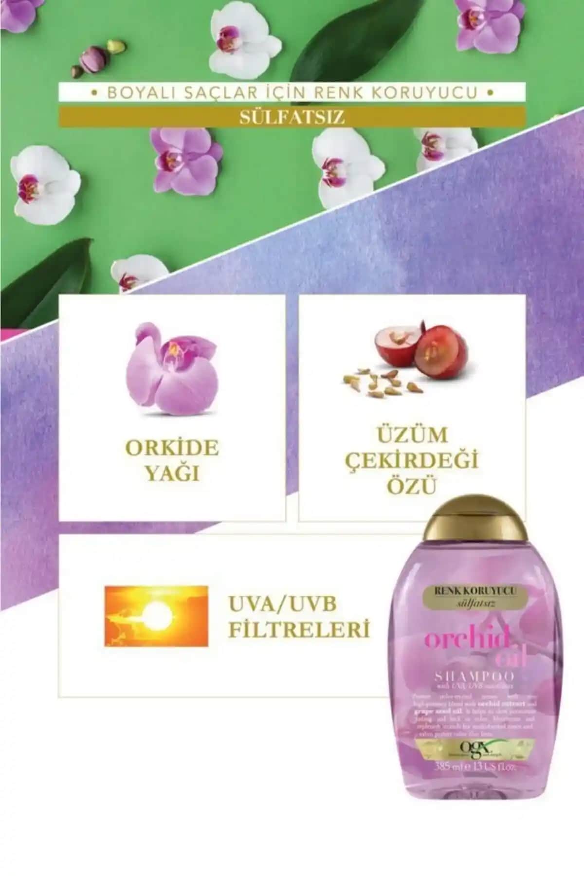 OGX Orchid Oil Sülfatsız Şampuan: Boyalı ve Röfleli Saçlar İçin İdeal Seçenek