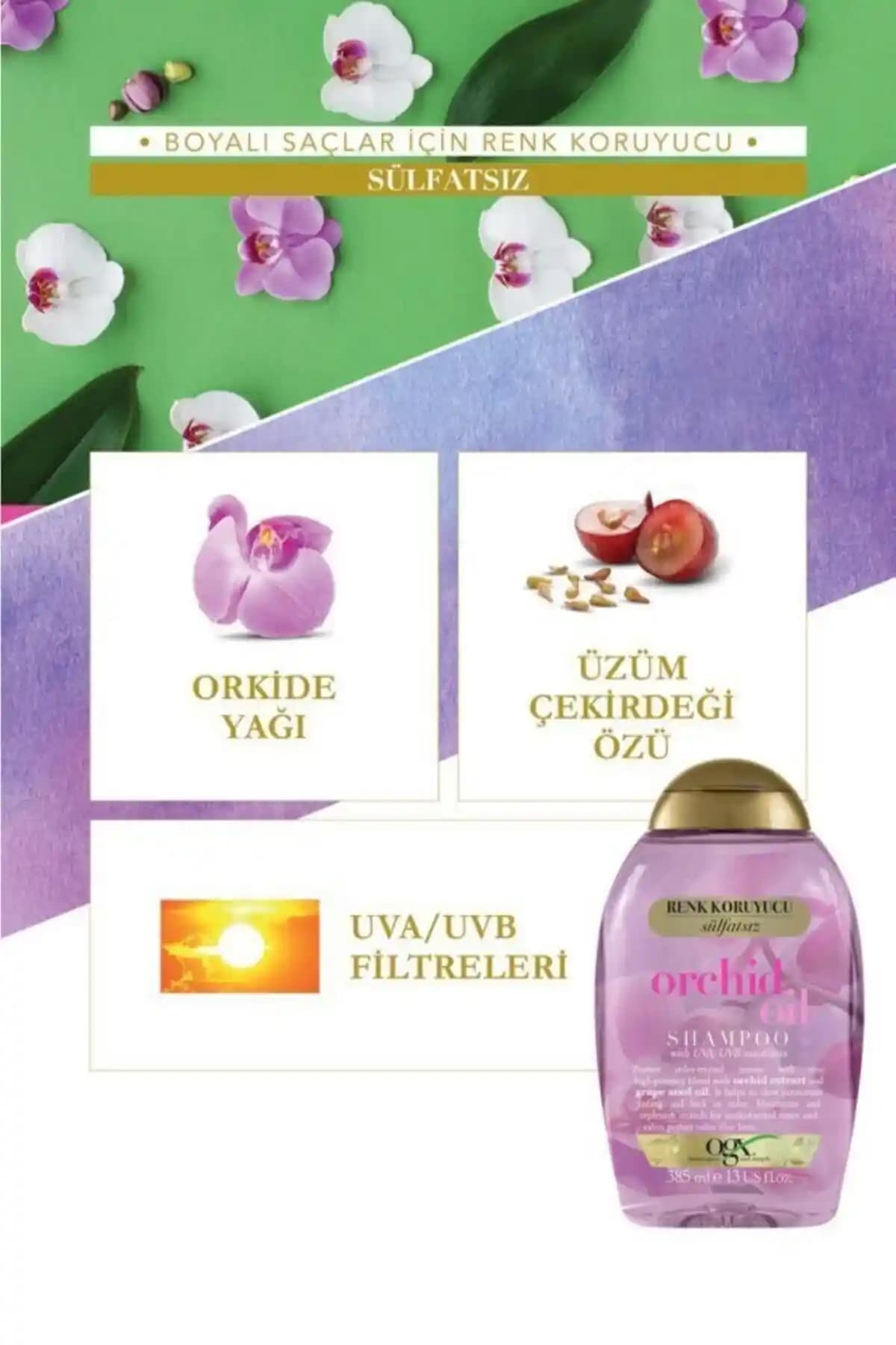OGX Orchid Oil Sülfatsız Şampuan: Boyalı ve Röfleli Saçlar İçin İdeal Seçenek