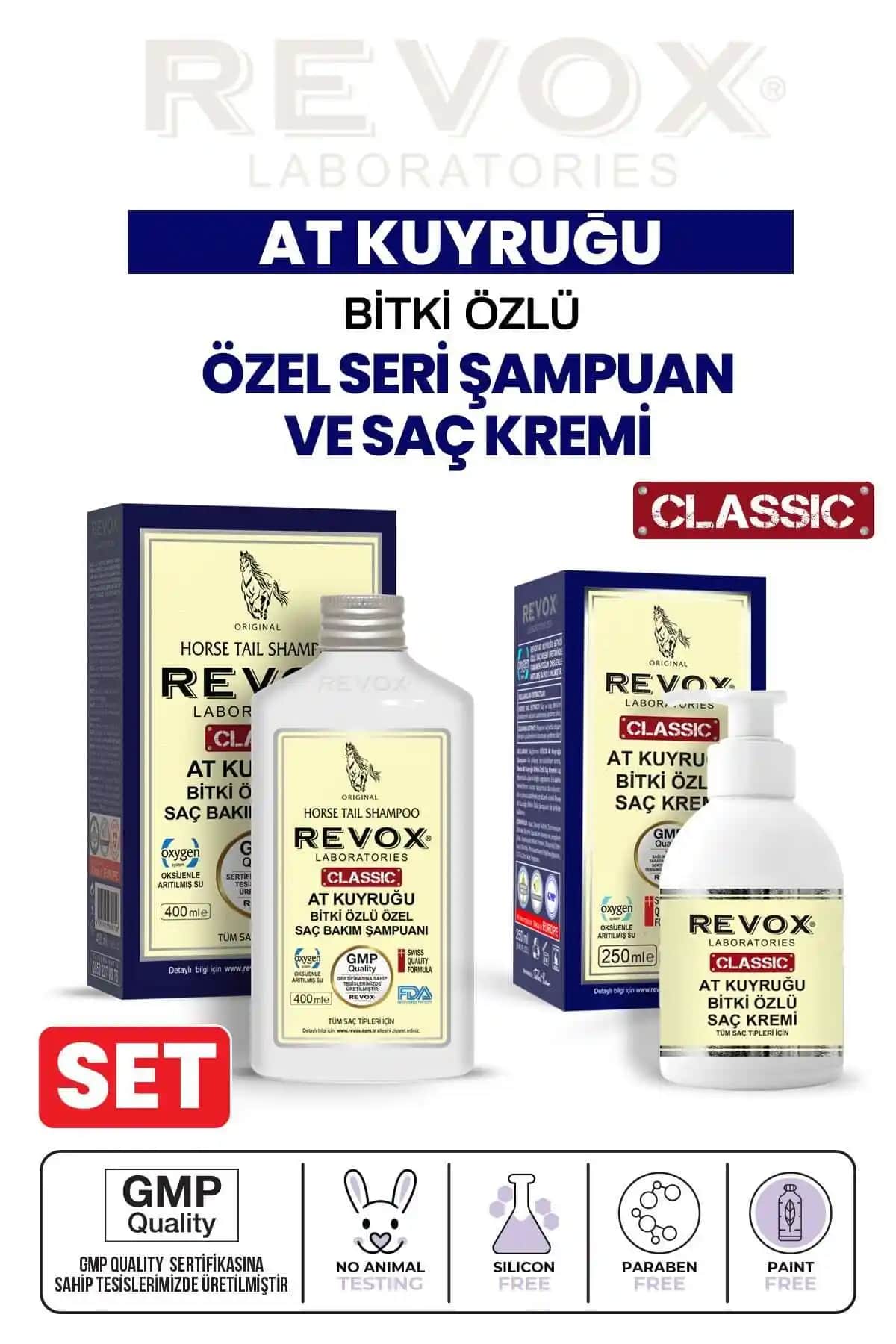 Revox At Kuyruğu Bitki Özlü Şampuan ve Saç Kremi ile Saç Dökülmesine Çözüm