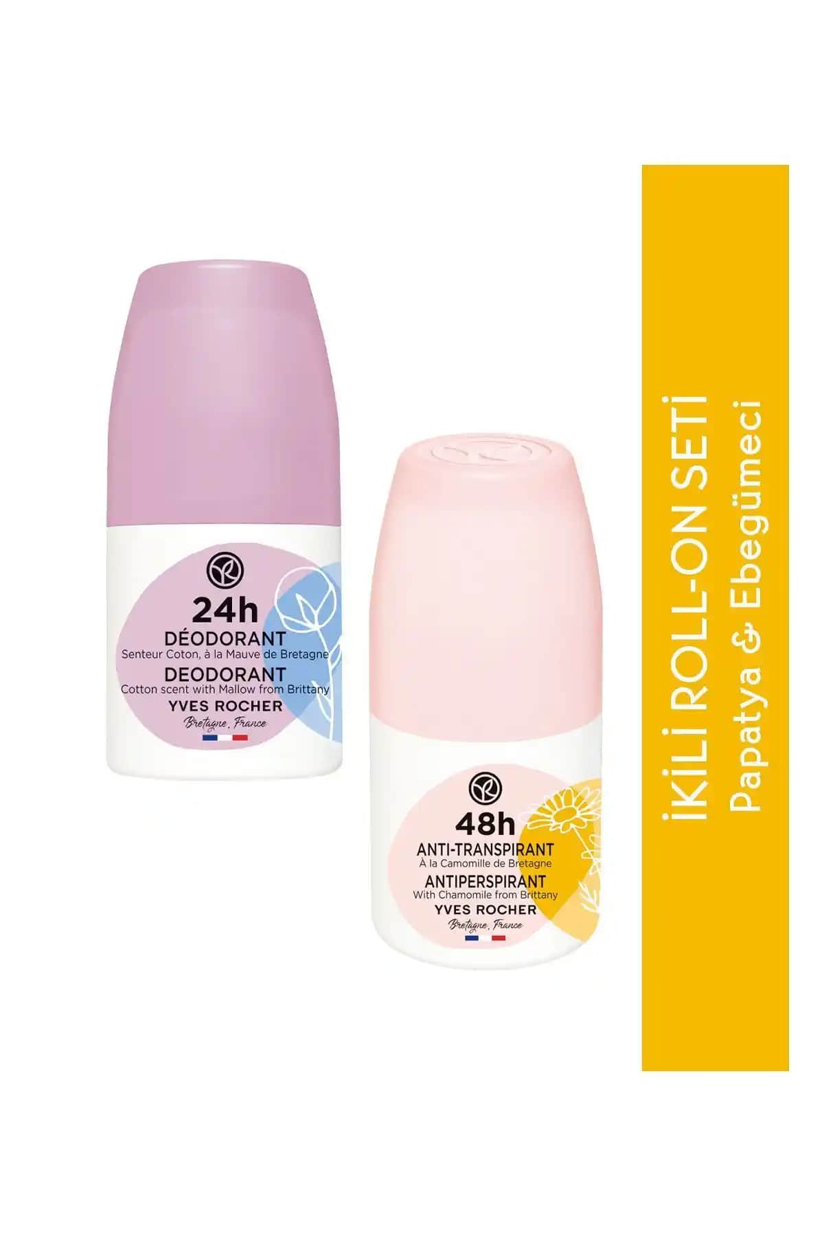 Yves Rocher İkili Çiçeksi Roll-on Deodorant Seti ile Ferahlık ve Koruma