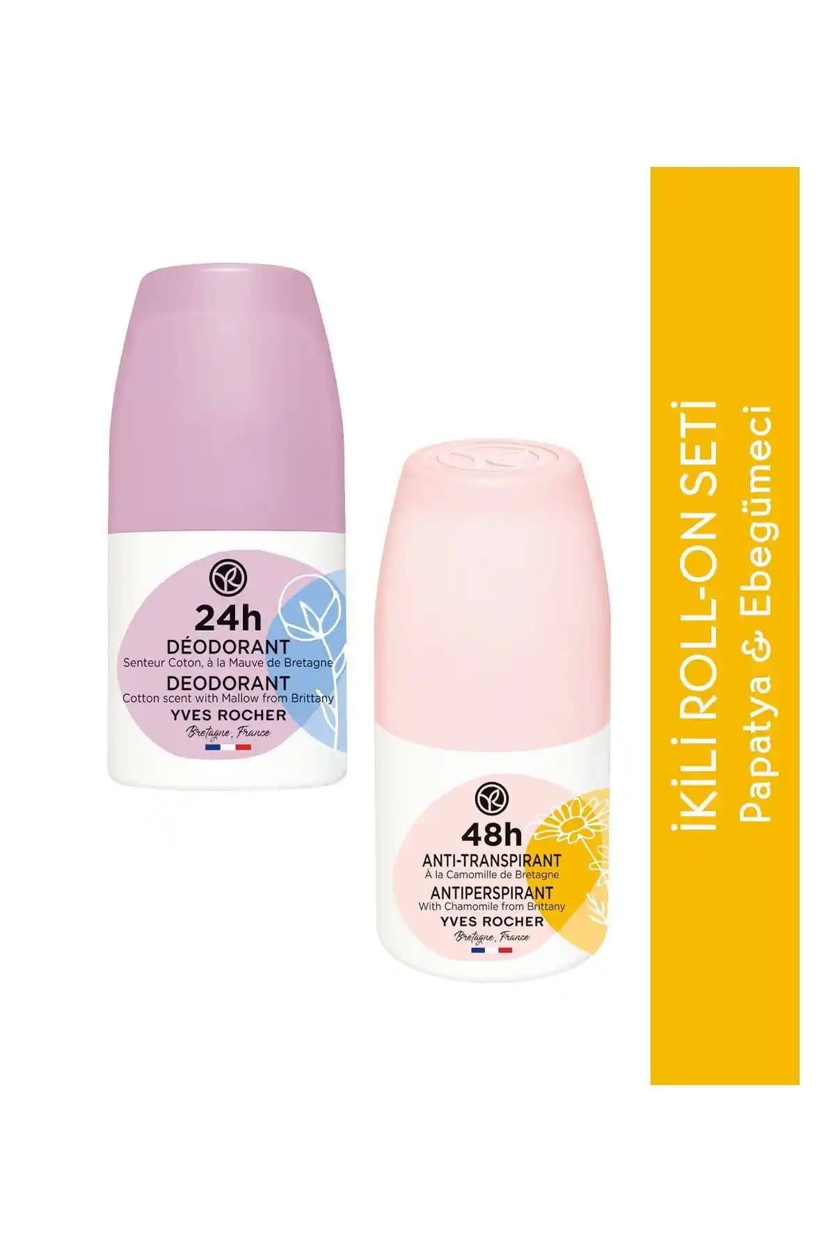 Yves Rocher İkili Çiçeksi Roll-on Deodorant Seti ile Ferahlık ve Koruma