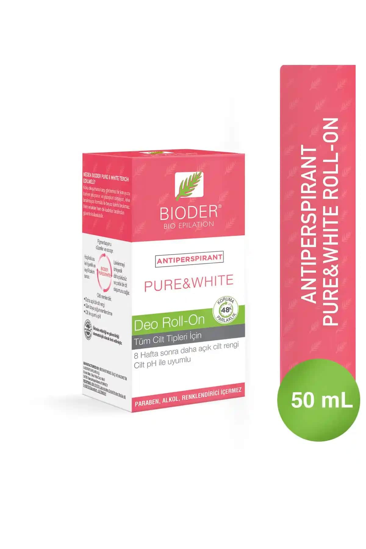 Bioder Pure & White Roll-On: Terleme ve Cilt Beyazlatma Çözümü
