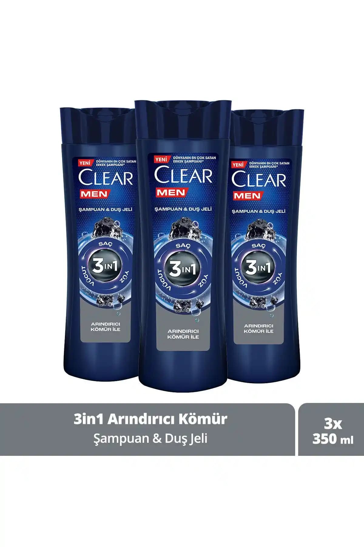 Clear Men 3 In 1 Şampuan ve Duş Jeli: Pratik ve Ekonomik Hijyen Çözümü