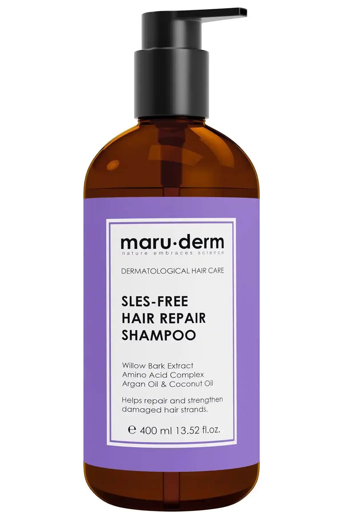 Maru.Derm Saç Onarıcı Sülfatsız Şampuan ile Doğal Saç Bakımı