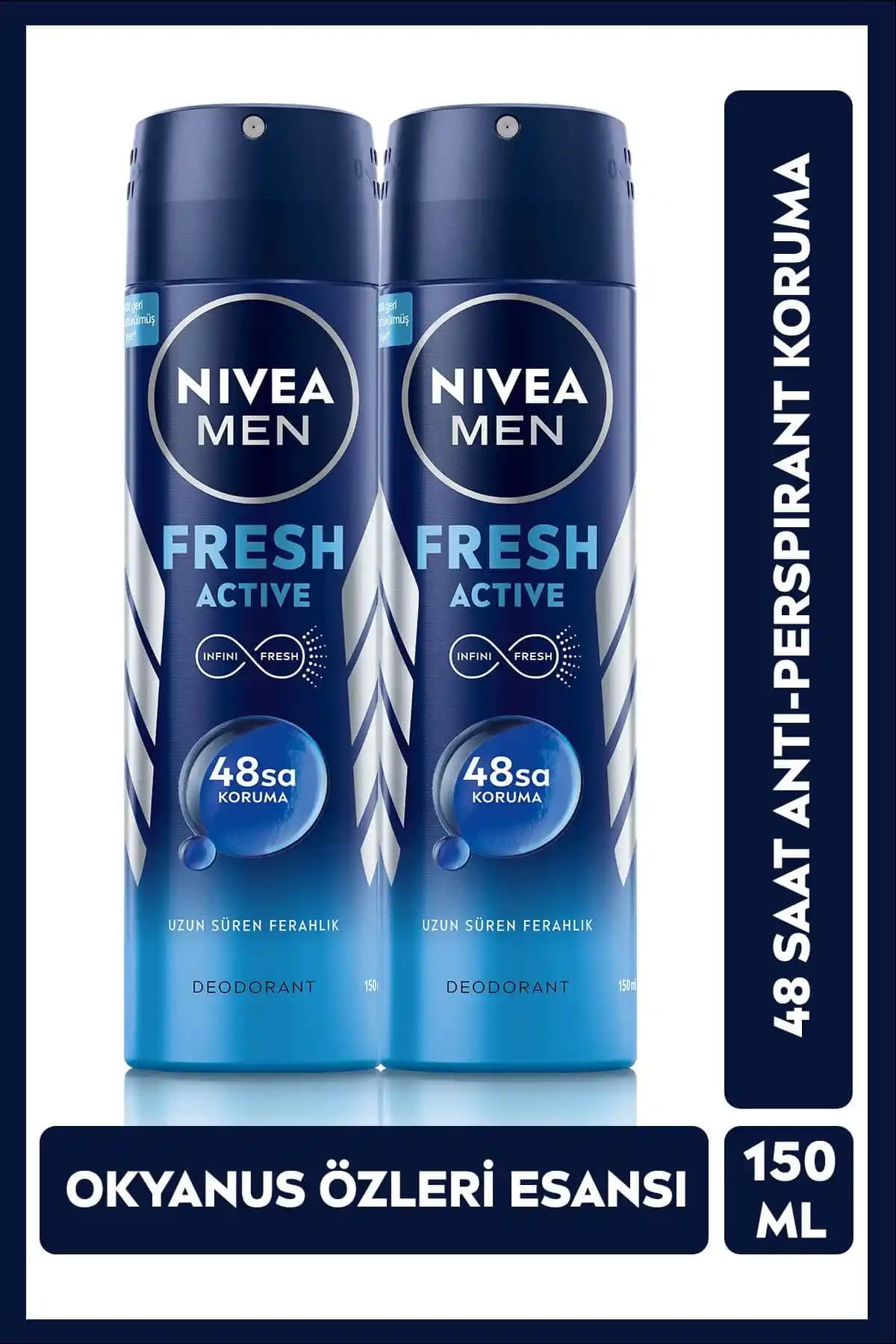 NIVEA MEN Fresh Active Erkek Deodorantı ile Uzun Süreli Tazelik