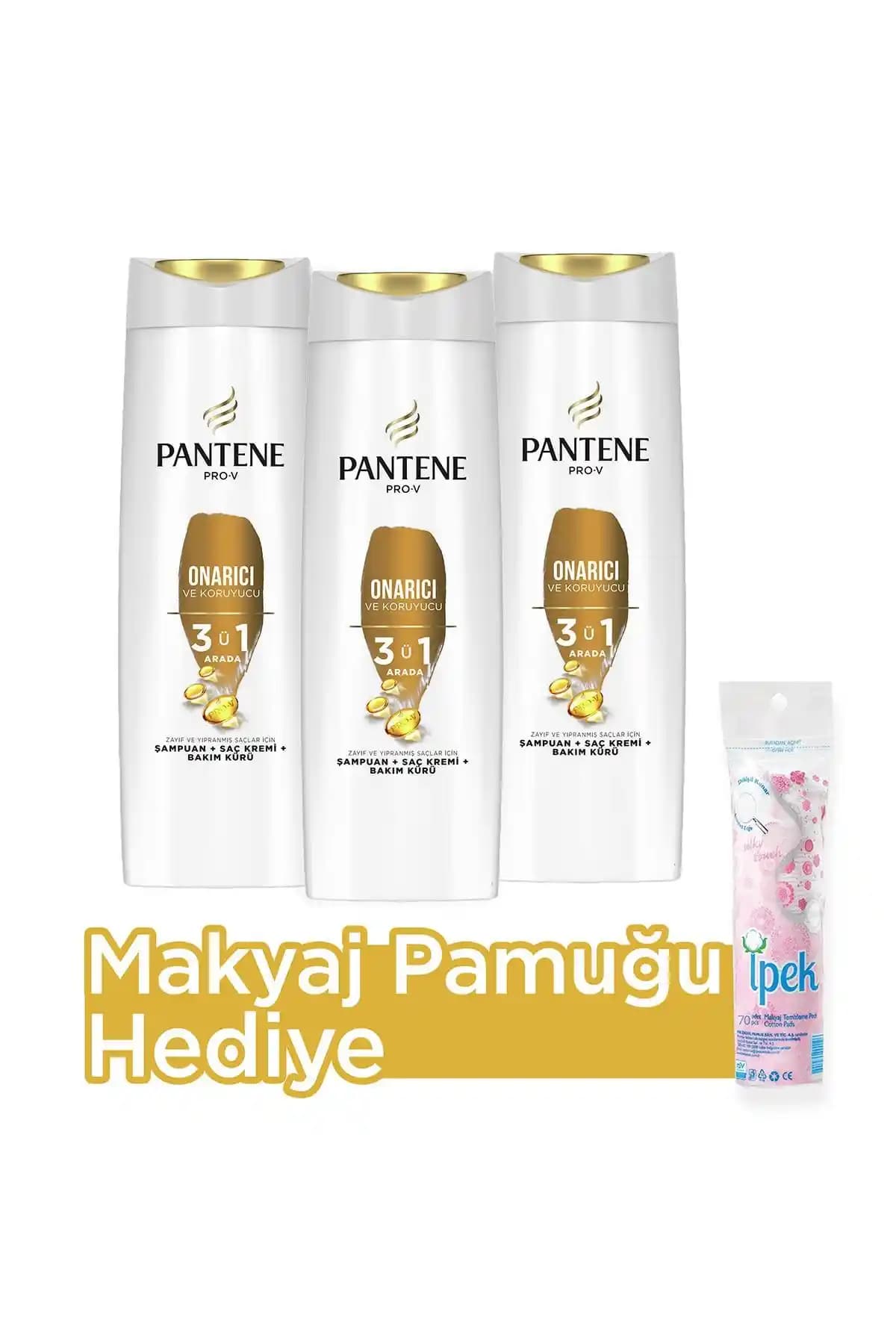 Pantene 3'ü 1 Arada Şampuan Krem Bakım Kürü: Besleyici ve Onarıcı