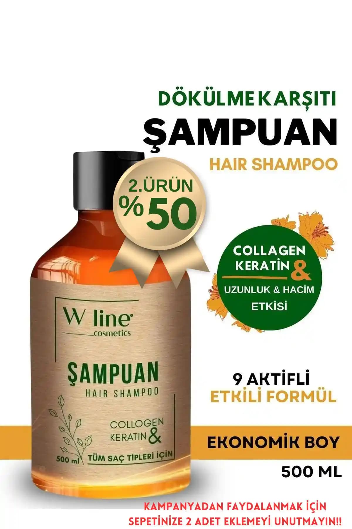 Wline Saç Dökülmesine Karşı Collagen & Keratin Bakım Şampuanı İncelemesi