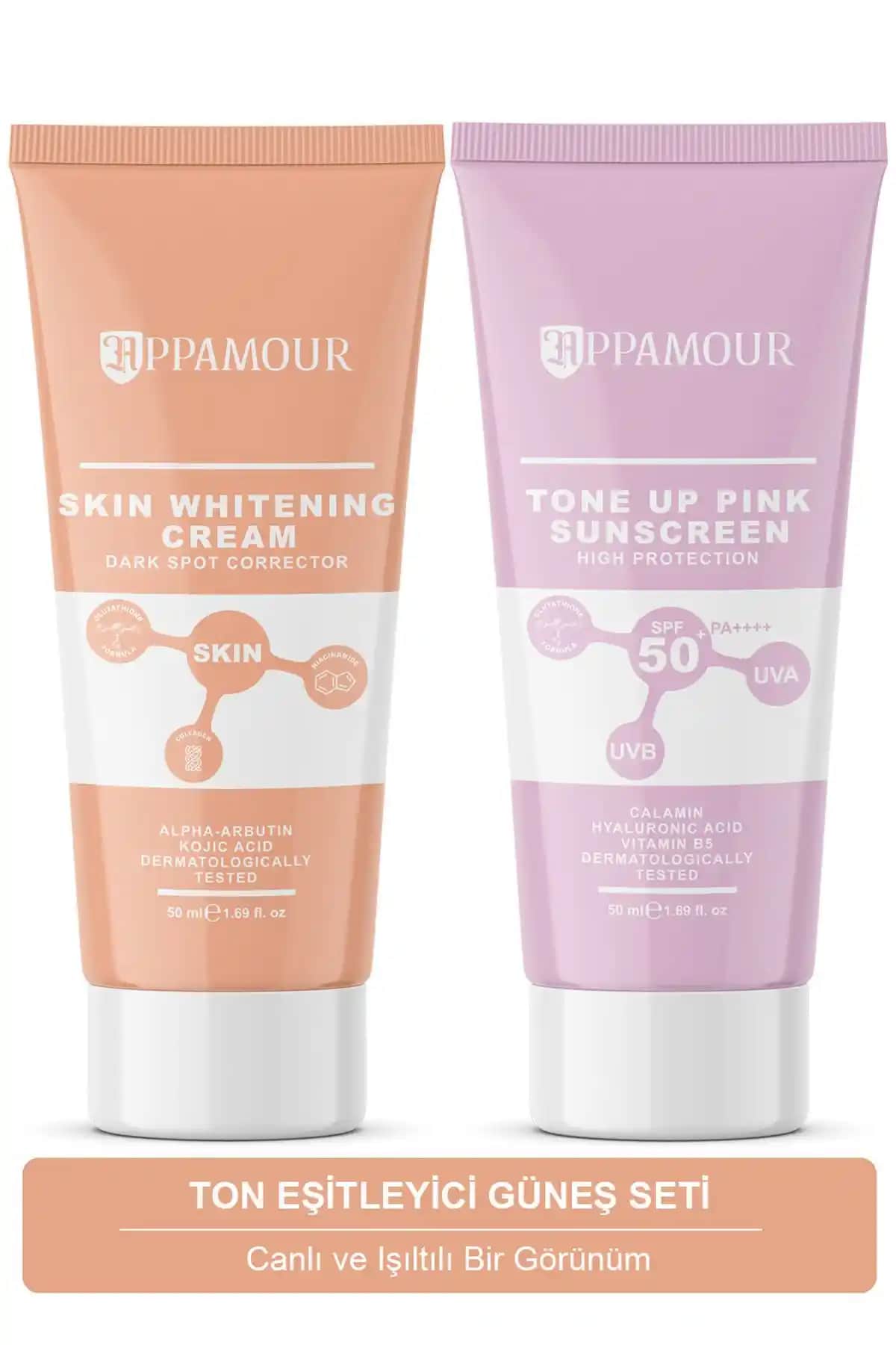 Appamour ve Calliel Aydınlatıcı Güneş Bakım Setleri Karşılaştırması