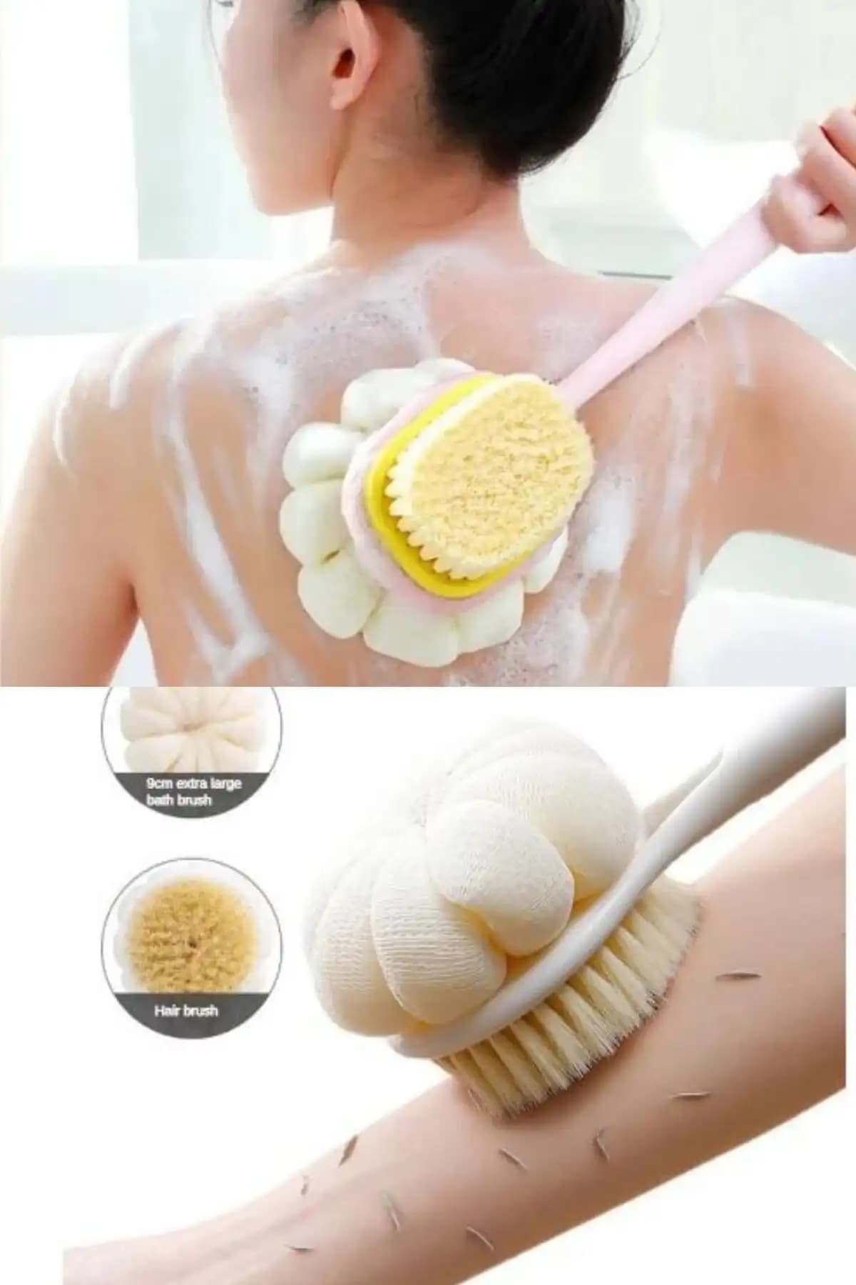 ARVALE 2'si 1 Arada Masajlı Duş Lifi ve Kitchen Beauty Çift Taraflı Sırt Kesesi Karşılaştırması 1