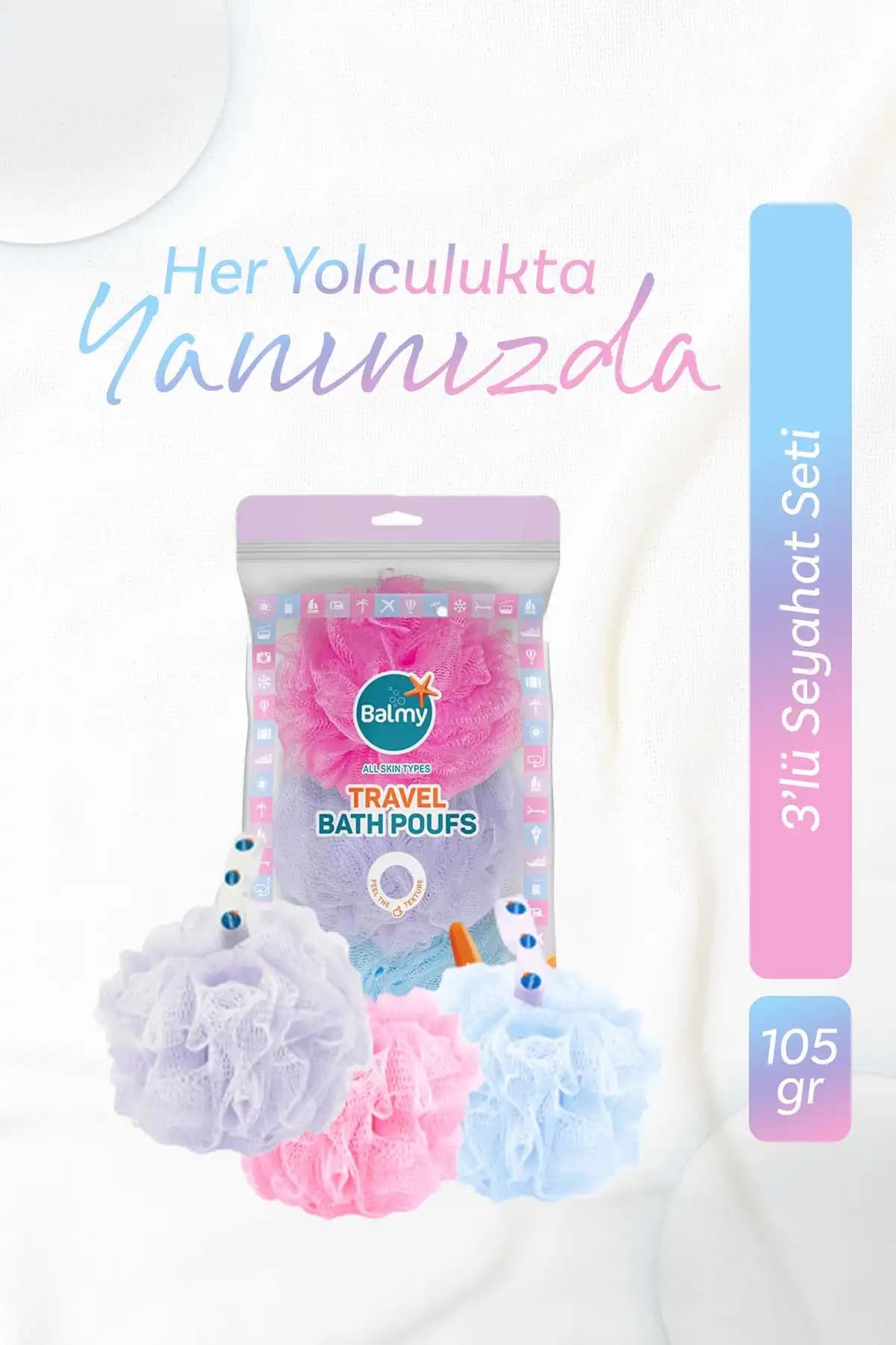 Balmy Banyo Lifi Setleri Karşılaştırması: XXLarge ve Seyahat Ponpon Lifleri Özellikleri 2