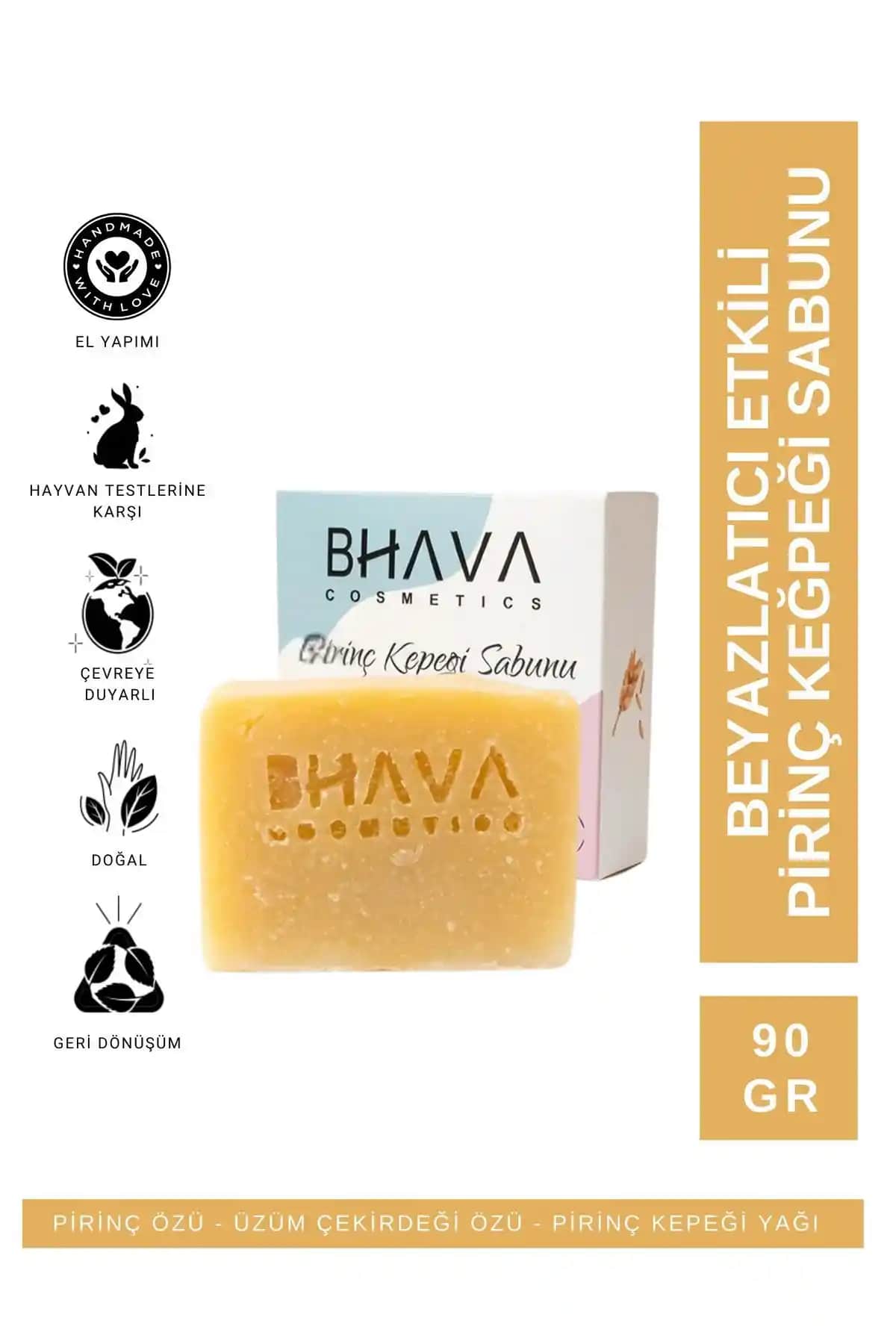 Bhava Cosmetics ve SWELLE Beyazlatıcı Pirinç Sabunu Karşılaştırması