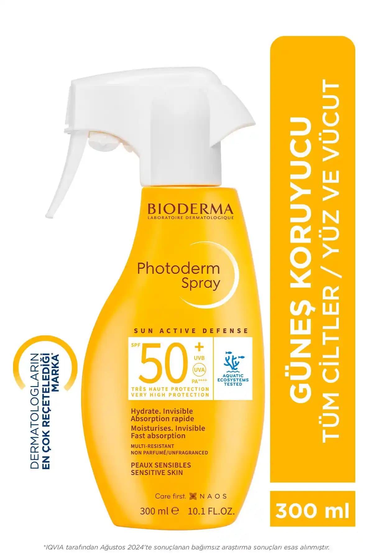 Bioderma Photoderm Sprey SPF50+ Karşılaştırması: 300 ml ve 200 ml Ürünlerin Özellikleri