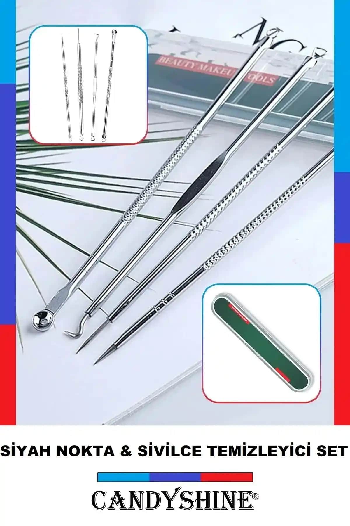 CandyShine ve hepsiofis Paslanmaz Çelik Sivilce ve Siyah Nokta Temizleme Setleri Karşılaştırması