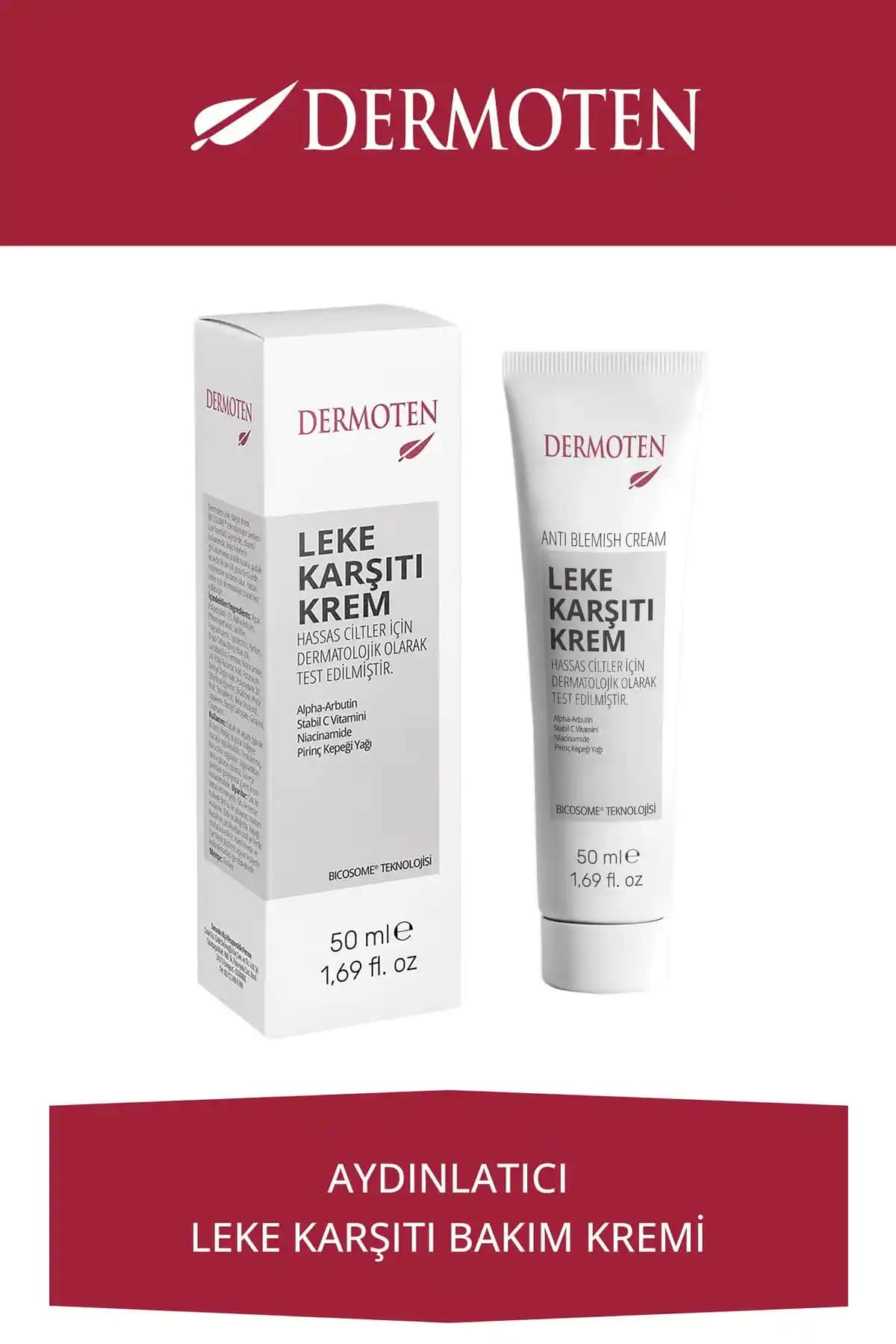 Dermoten ve L'roux ay<dı>nlatıcı kremlerinin karşılaştırması ve kullanım özellikleri