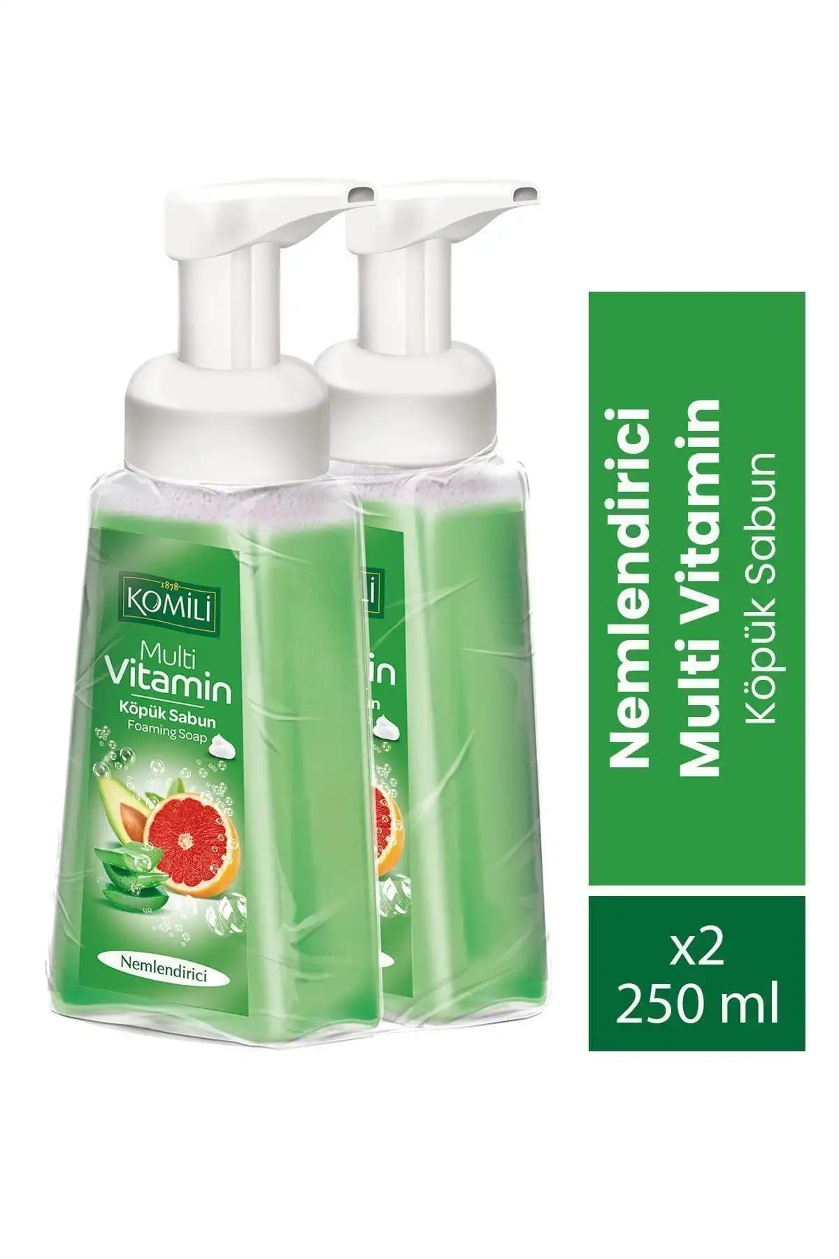 Eyüp Sabri Tuncer ve Komili Multivitamin Köpük Sabunları Karşılaştırması 2