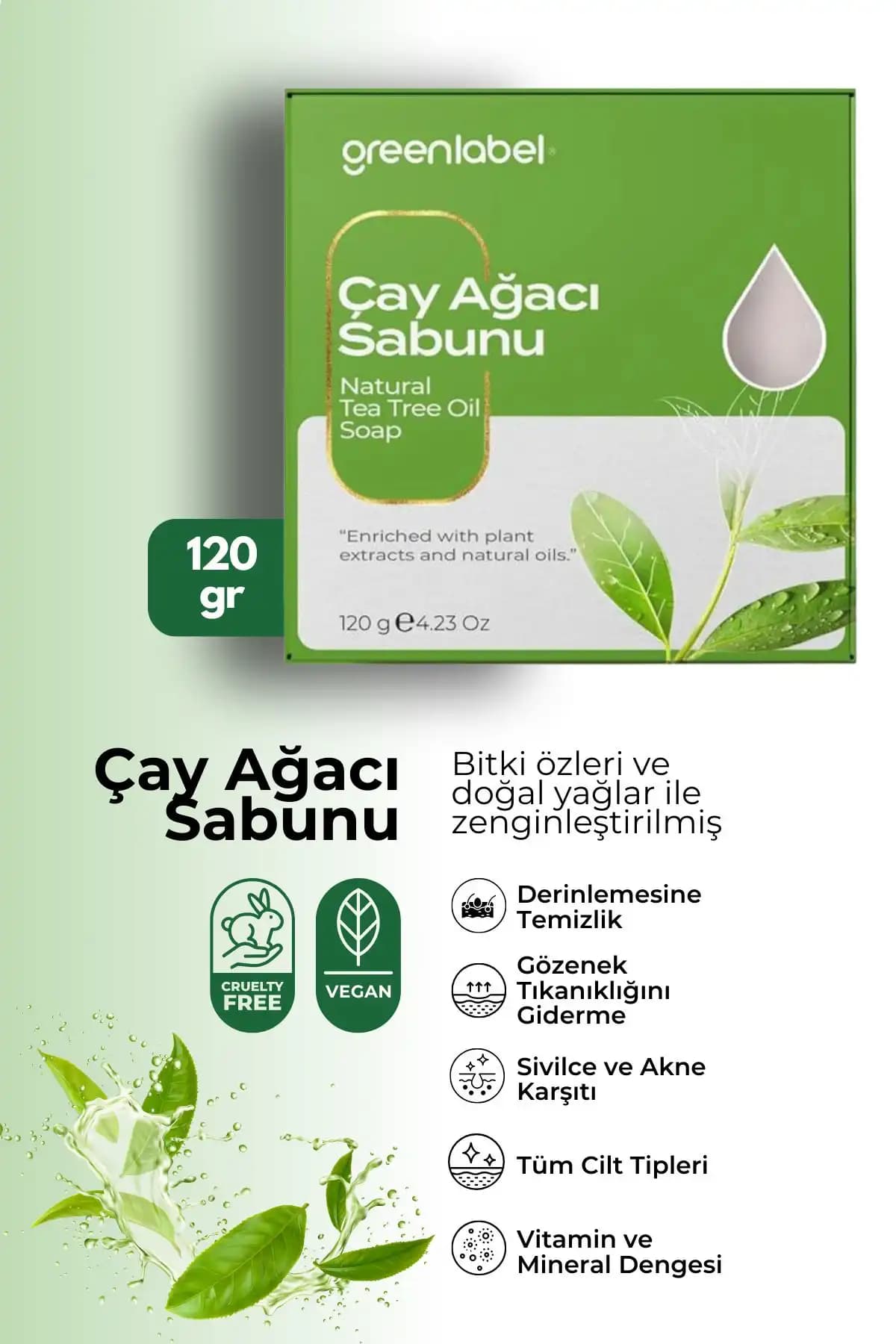 Farmasi Dr. C. Tuna ve Green Label Çay Ağacı Sabunu Karşılaştırması 2