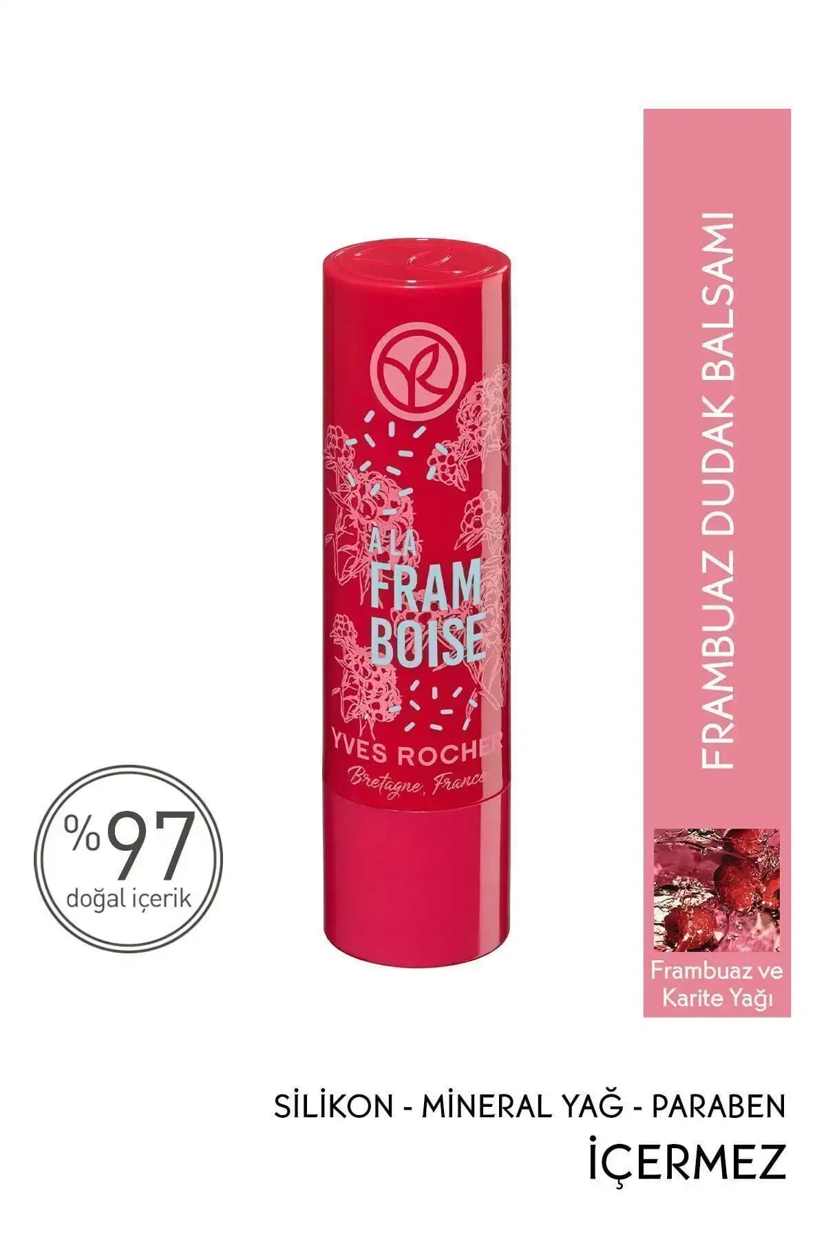 Fit & Alive Fitalive ve Yves Rocher Frambuaz Dudak Balsamı Karşılaştırması 2