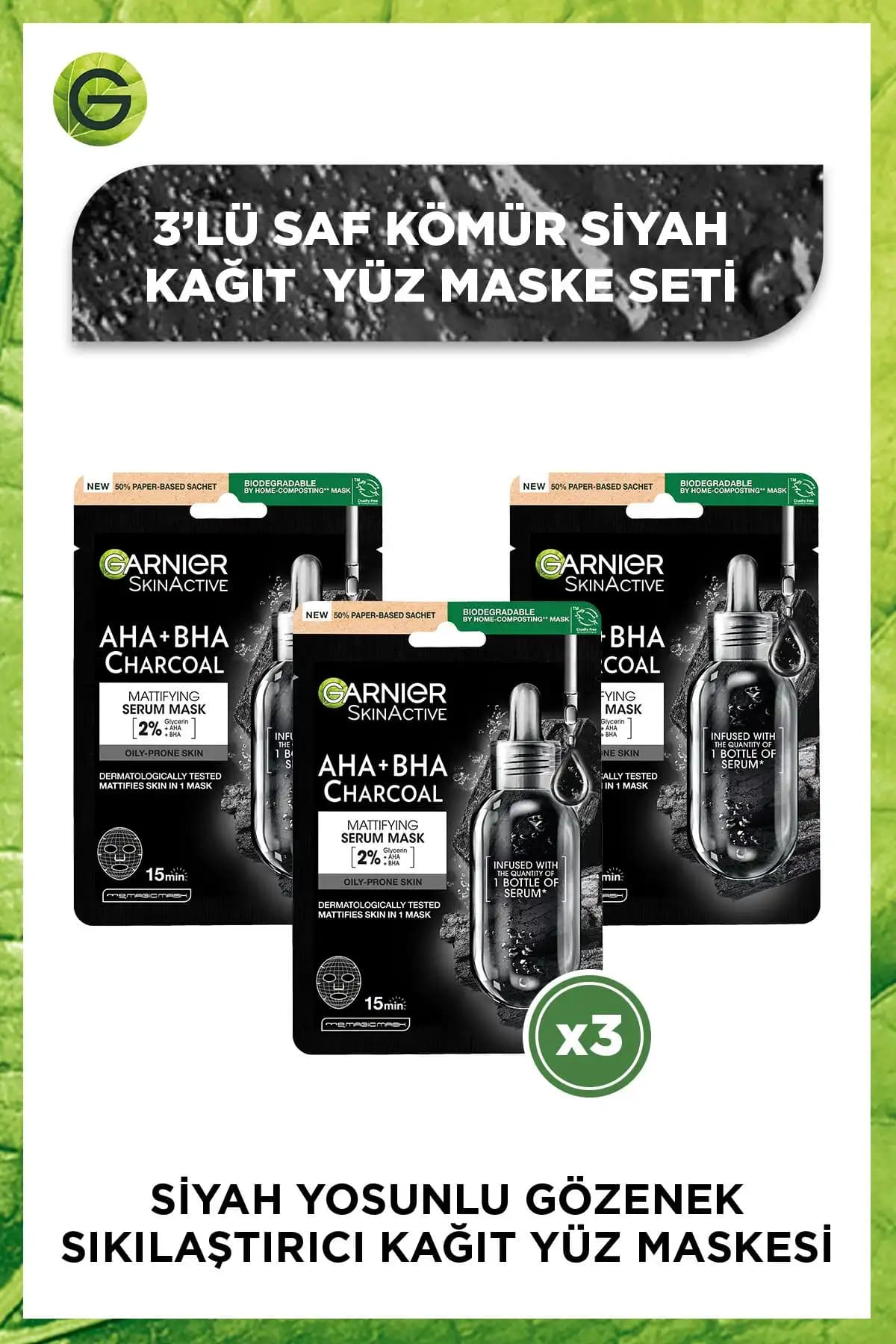 Garnier Yüz Maskeleri Karşılaştırması: Siyah Yosunlu ve Kömürlü Formüller 1
