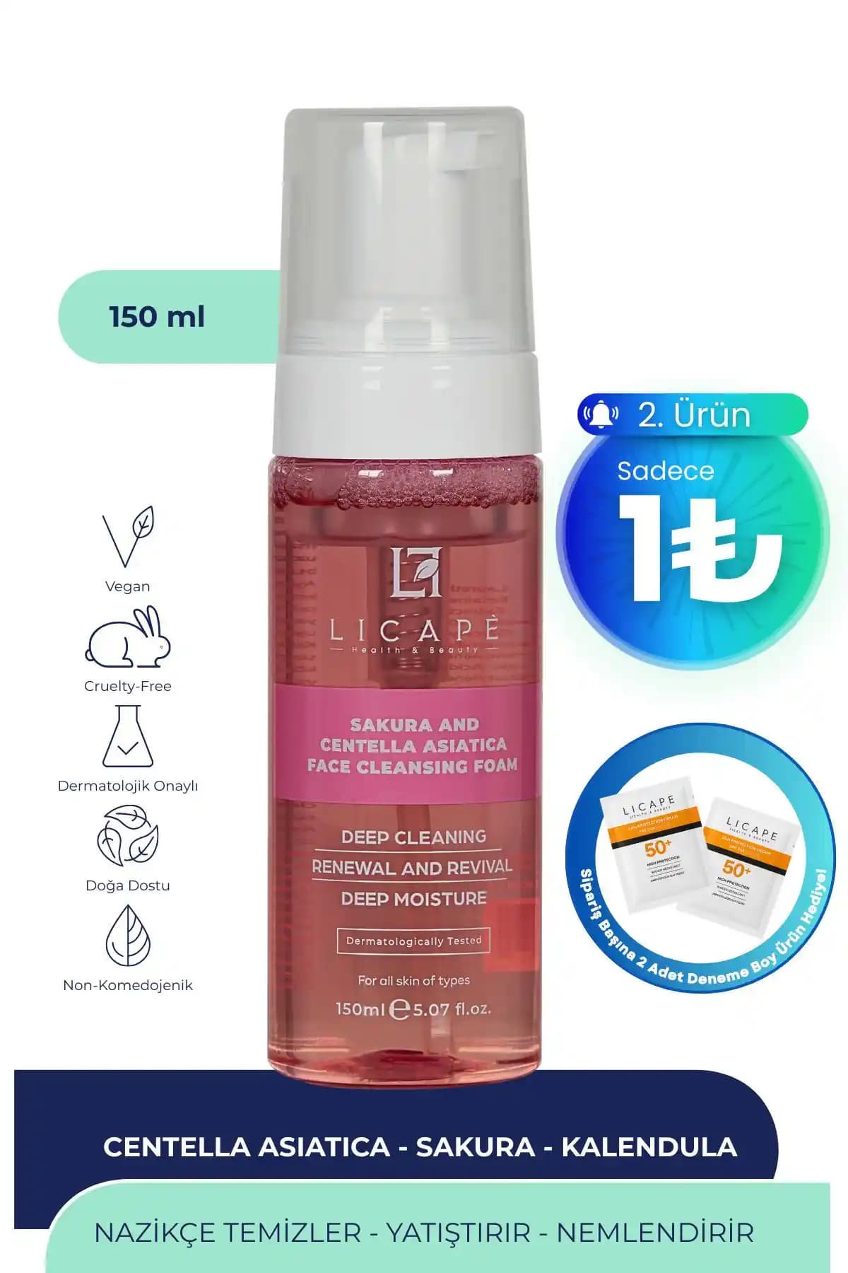 Licape Sakura ve Sinoz Hydrapro Yüz Temizleme Ürünleri Karşılaştırması