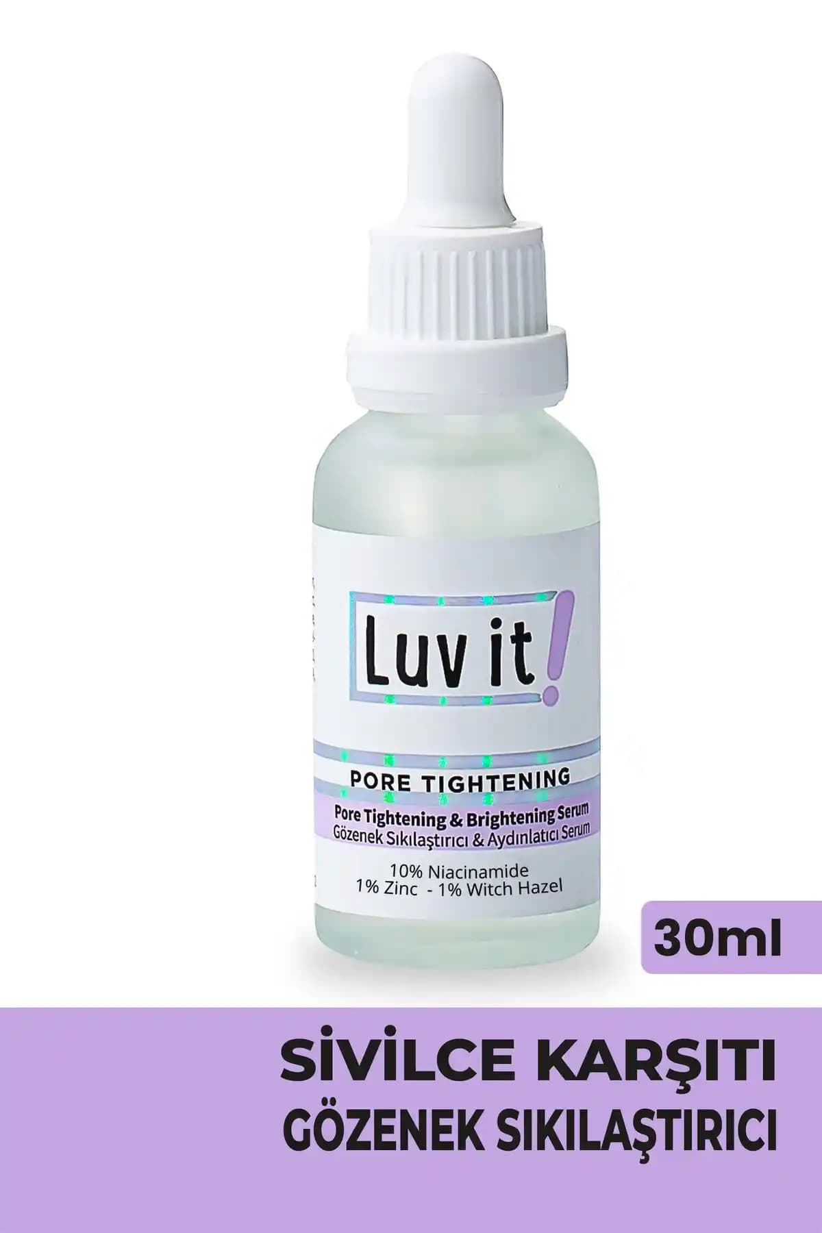 Luv it Siyah Nokta ve Sivilce Karşıtı Serum ile Gözenekleri Temizle ve Dengele