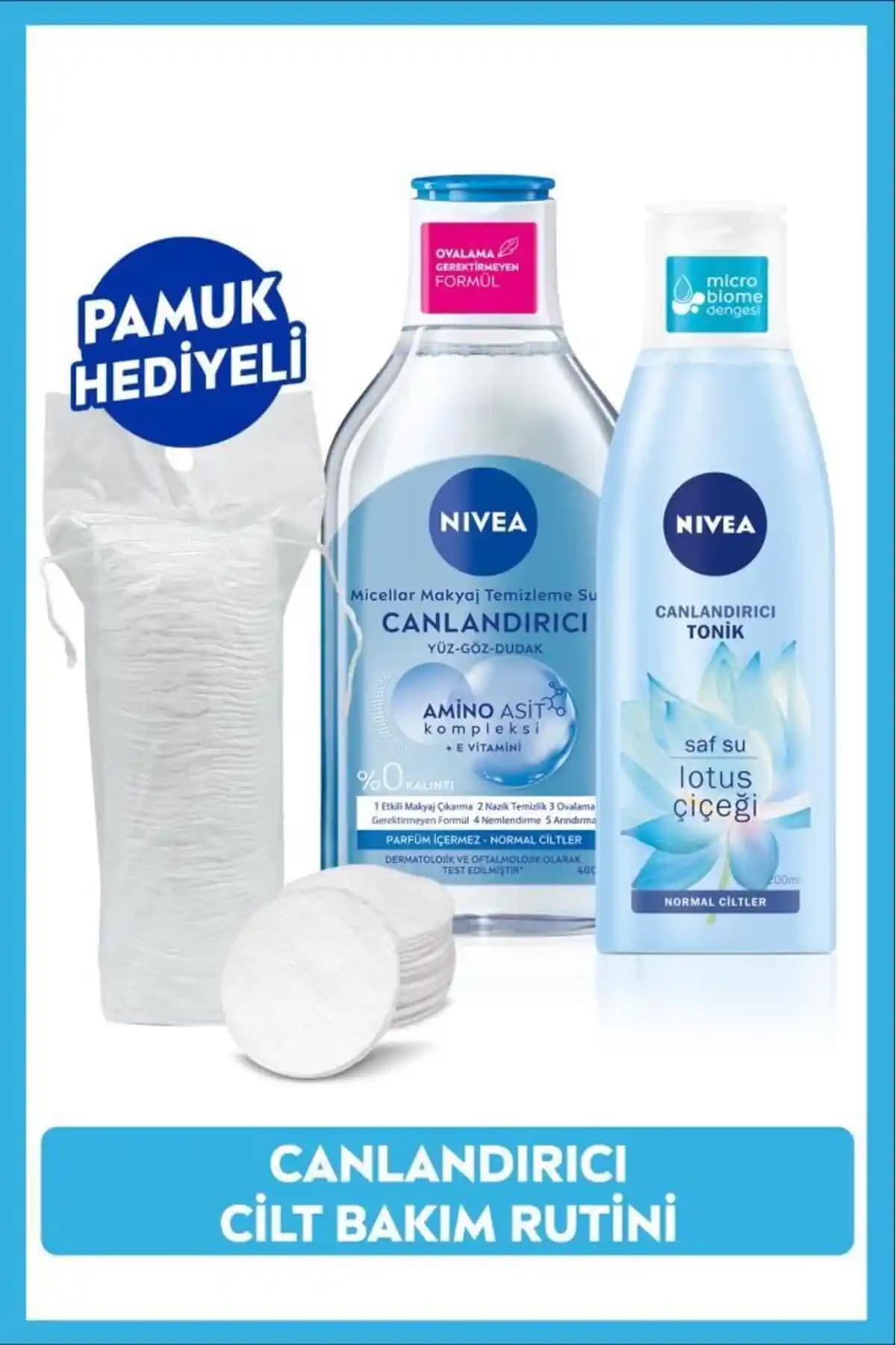 NIVEA Canlandırıcı Makyaj Temizleme Suyu ve Yüz Temizleme Köpüğü Karşılaştırması