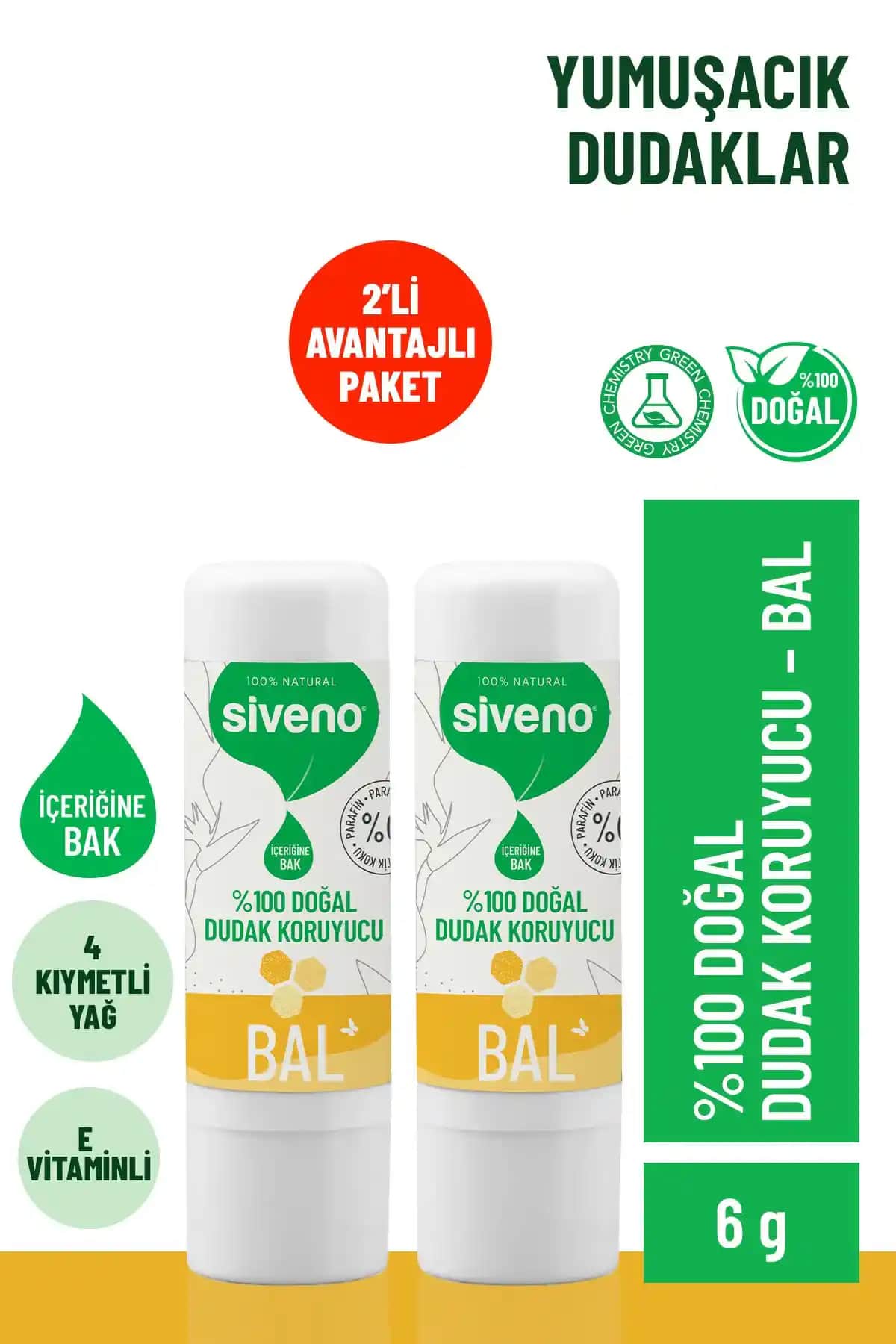 Siveno %100 Doğal Dudak Koruyucu Bal ve Nane & Limon Ürünlerinin Karşılaştırması