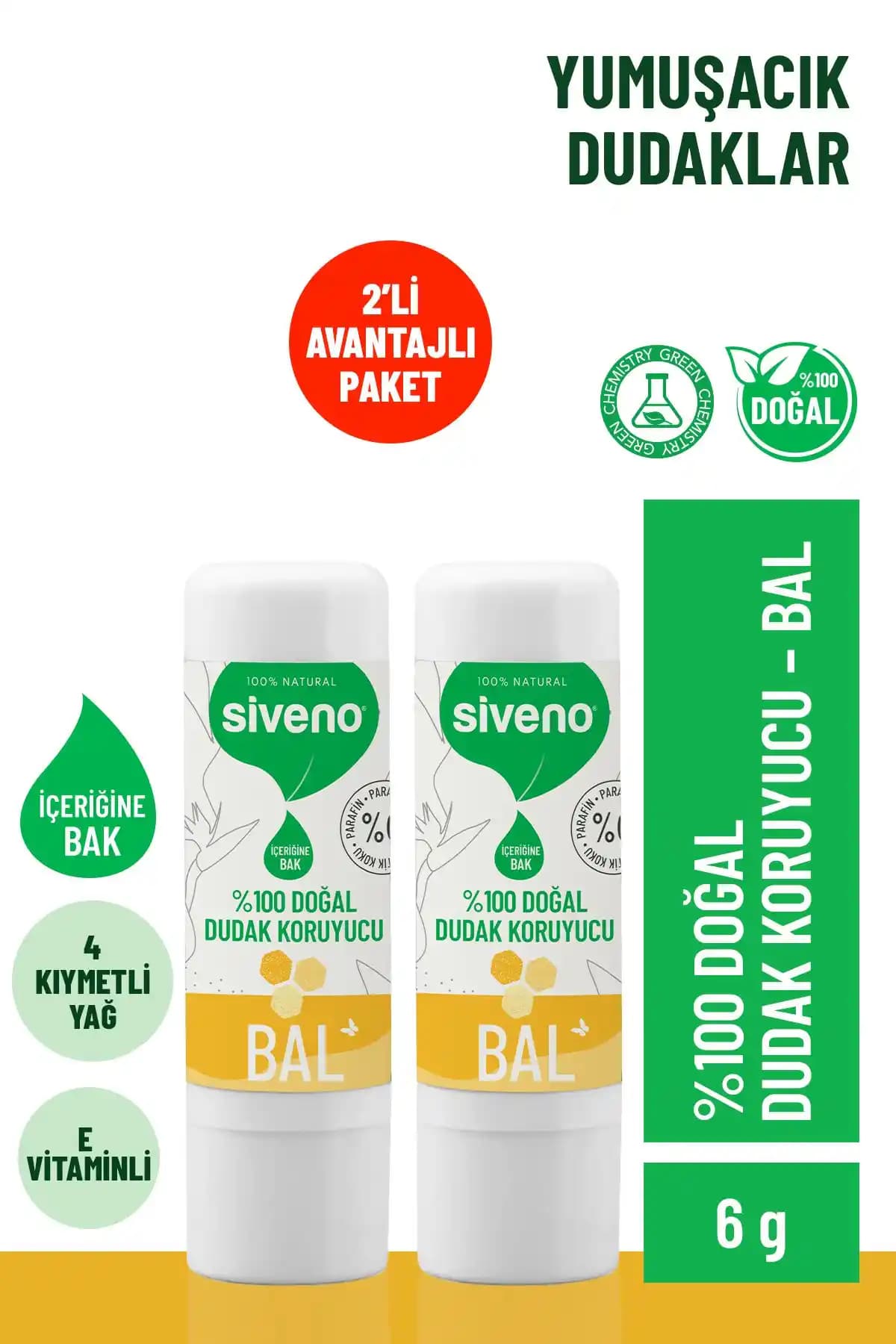 Siveno %100 Doğal Dudak Koruyucu Bal ve Nane & Limon Ürünlerinin Karşılaştırması