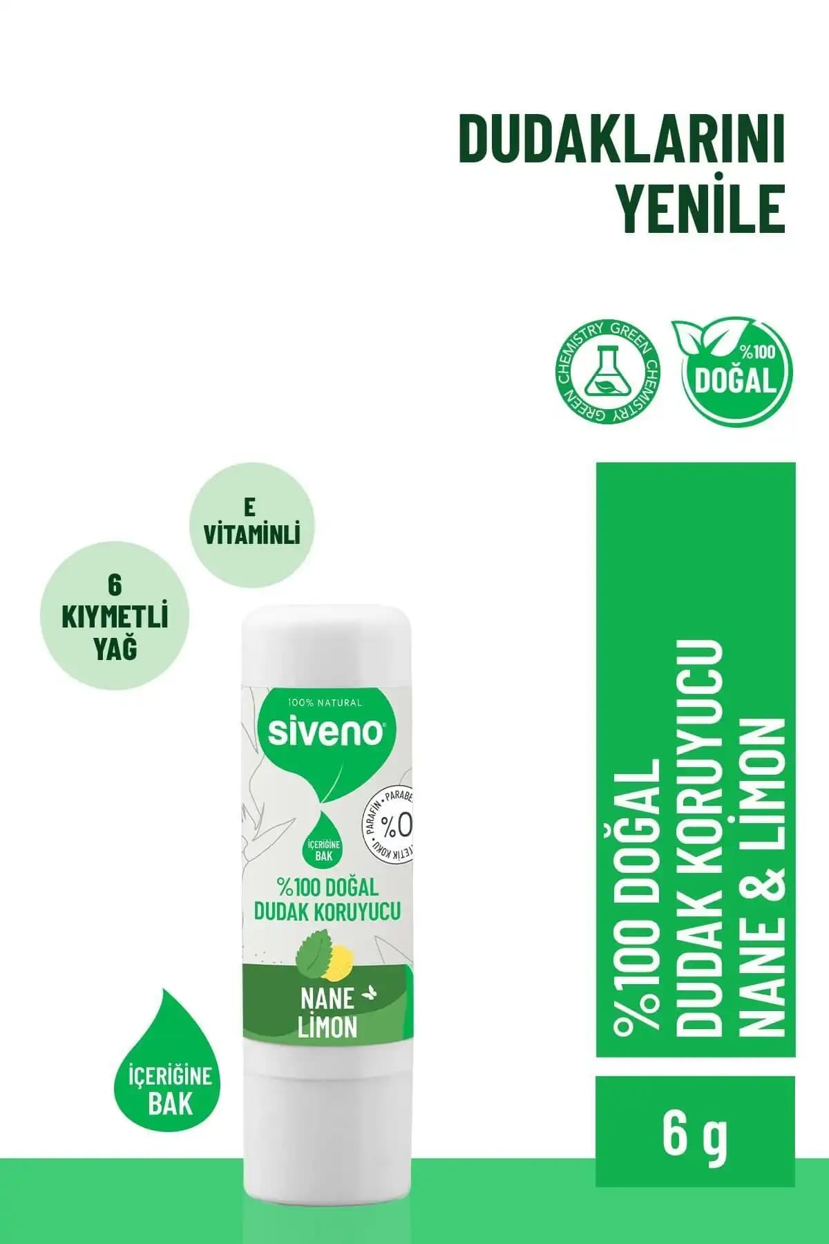 Siveno Doğal Dudak Koruyucu Çilek ve Nane Limon Aroması Karşılaştırması 2