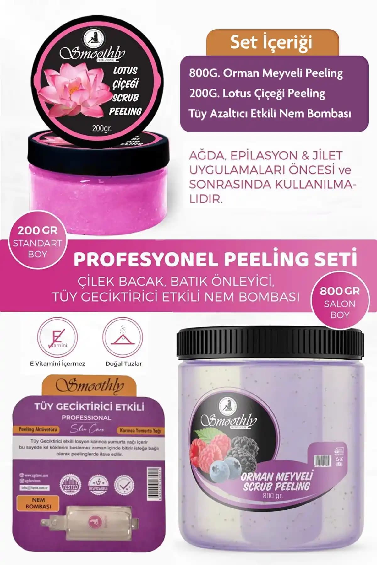 Smoothly Ürün Karşılaştırması: 1000 G. Vücut Peelingi ve Bisküvi Aromalı Peeling