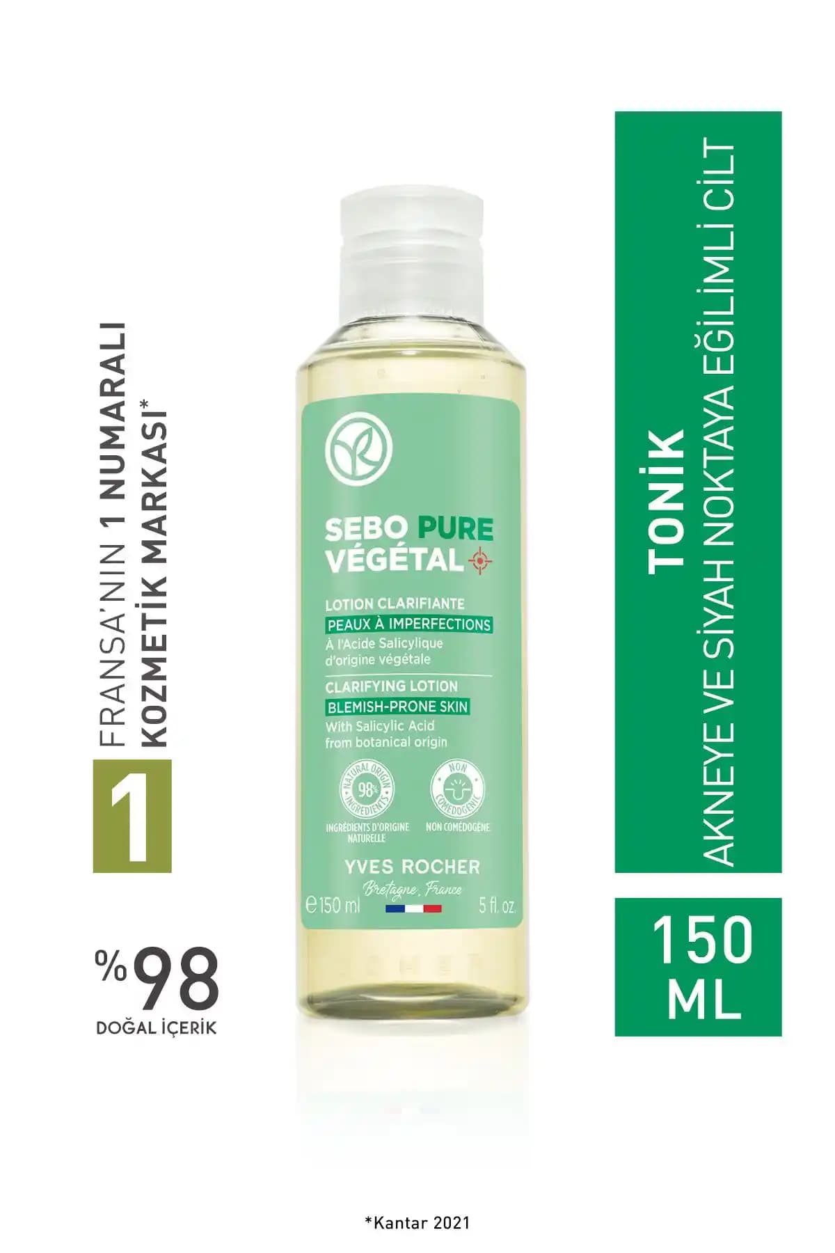 Yves Rocher Bitkisel Salisilik Asit ve Karma-Yağlı Pudralı Tonik Karşılaştırması