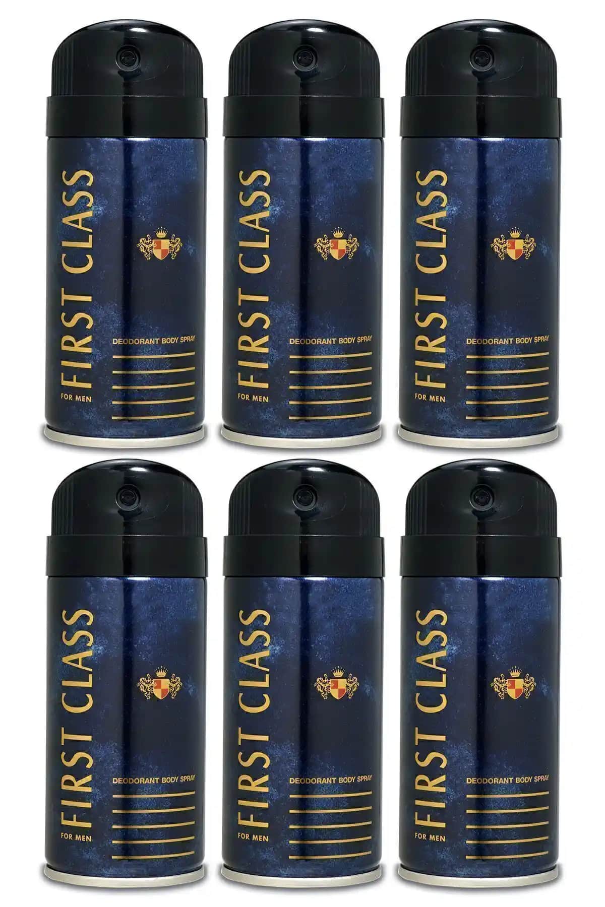 First Class Erkek Deodorant 6x150ml: Uzun Süreli Tazelik Sunan Sprey