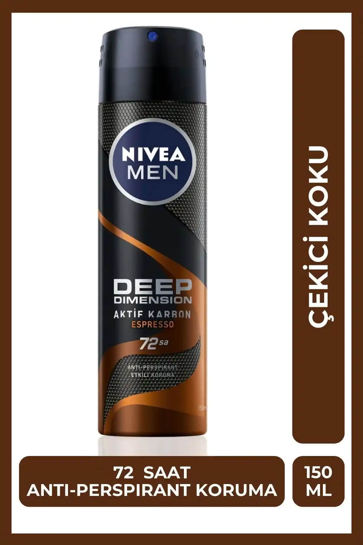 NIVEA MEN Erkek Sprey Deodorant Deep Dimension Espresso Özellikleri ve Faydaları